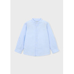 Mayoral Mayoral L/s mao collar linen shirt Sky blue - 26 03118