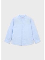 Mayoral Mayoral L/s mao collar linen shirt Sky blue - 26 03118