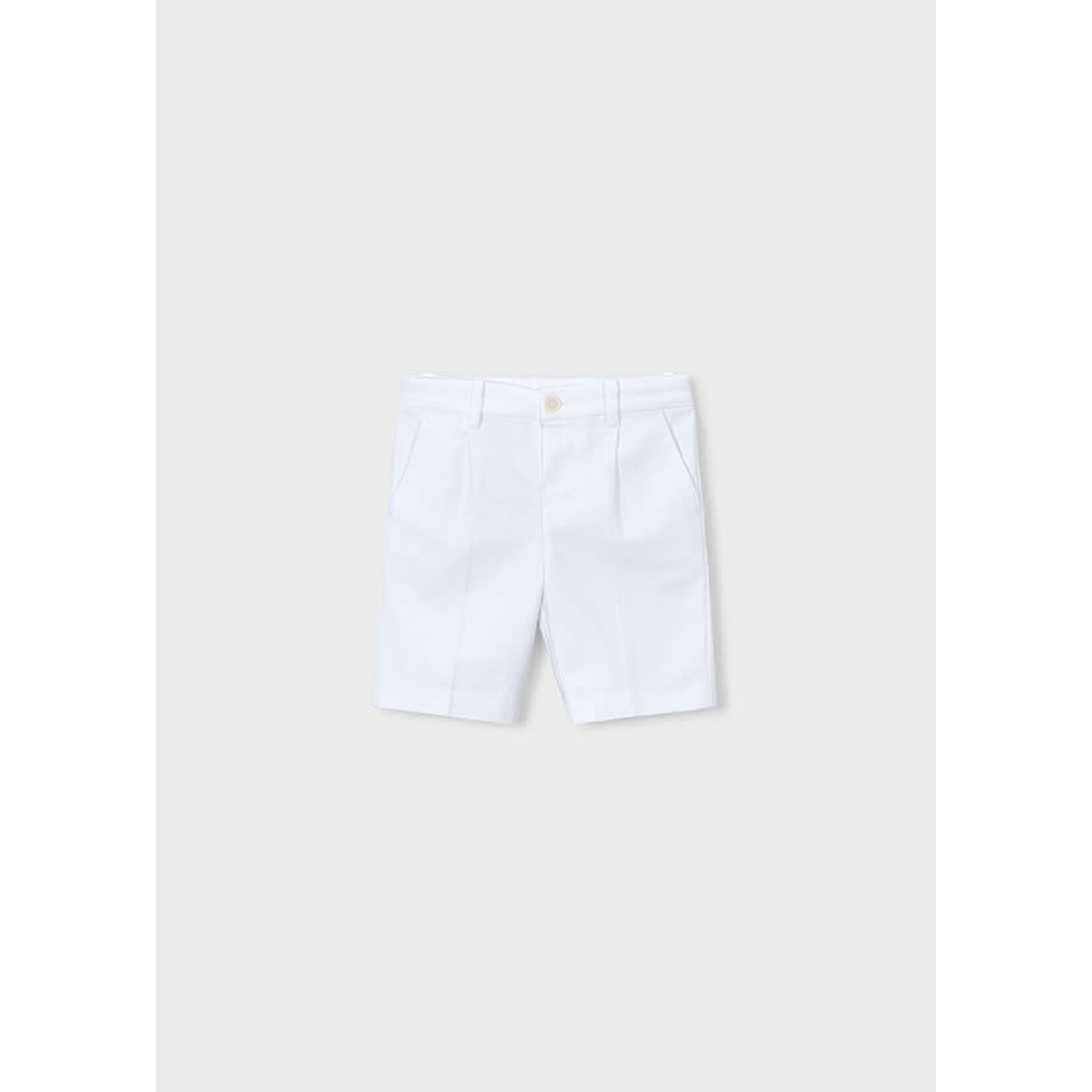 Mayoral Mayoral Linen suiting bermuda White - 26 03201