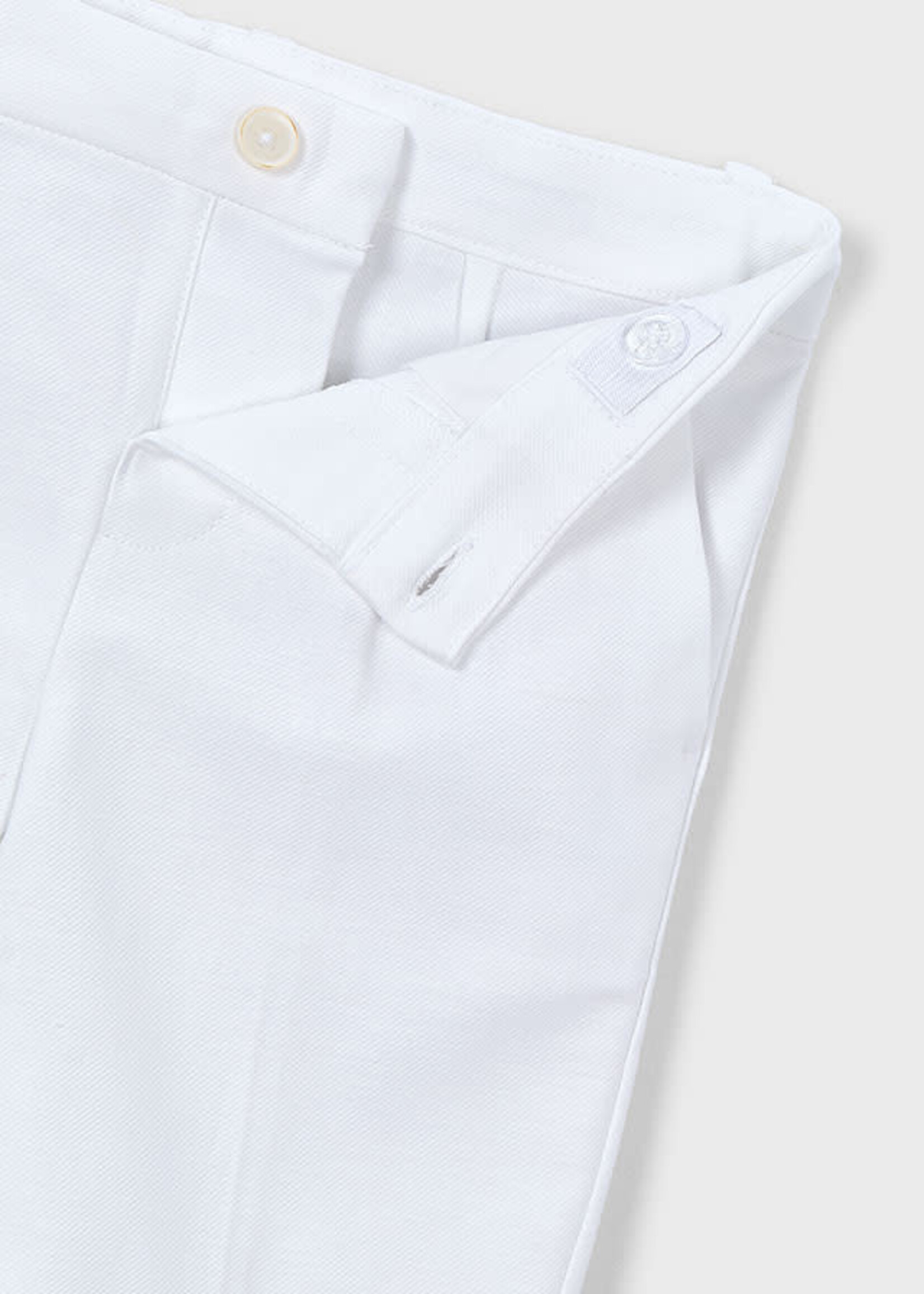 Mayoral Mayoral Linen suiting bermuda White - 26 03201