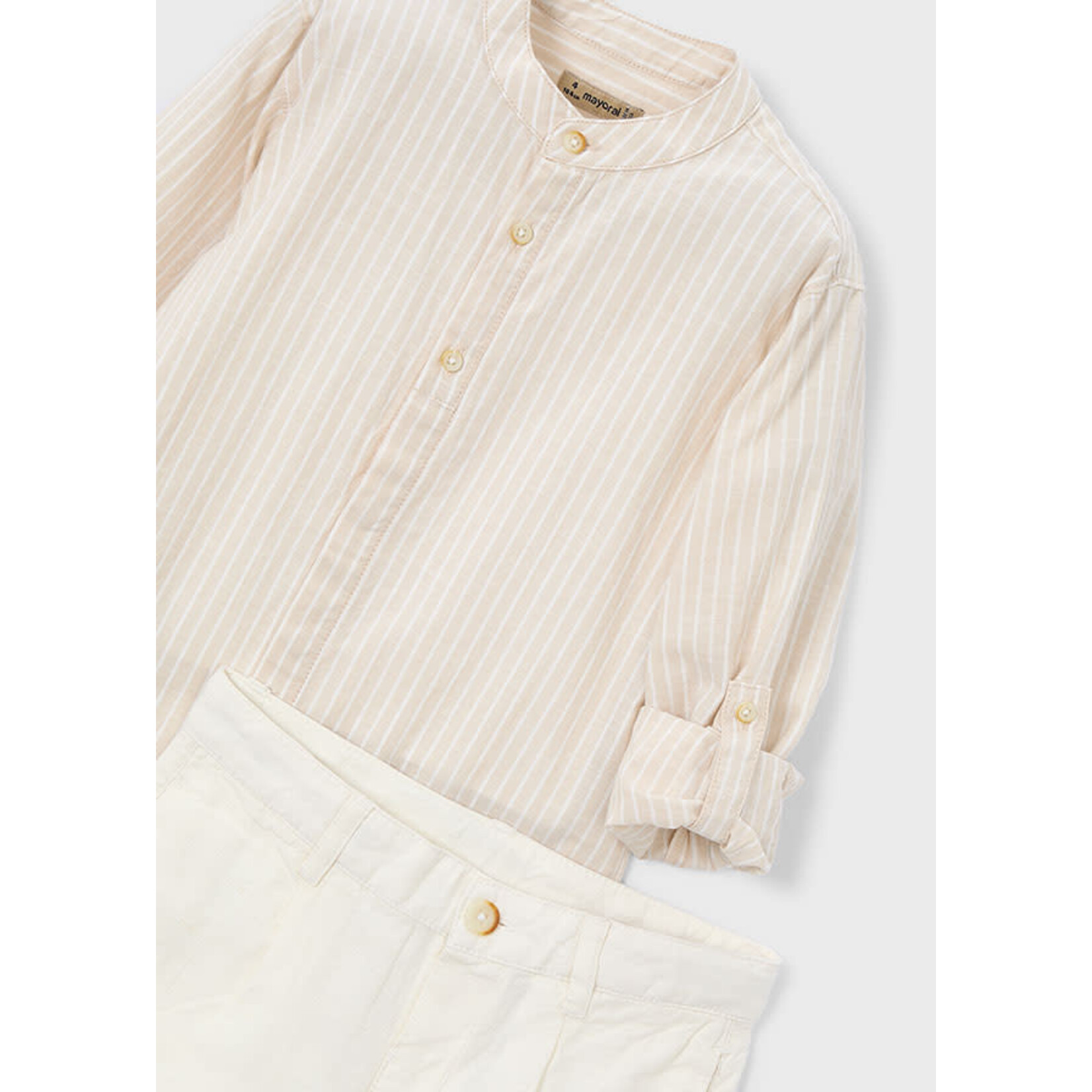 Mayoral Mayoral Linen shirt beige