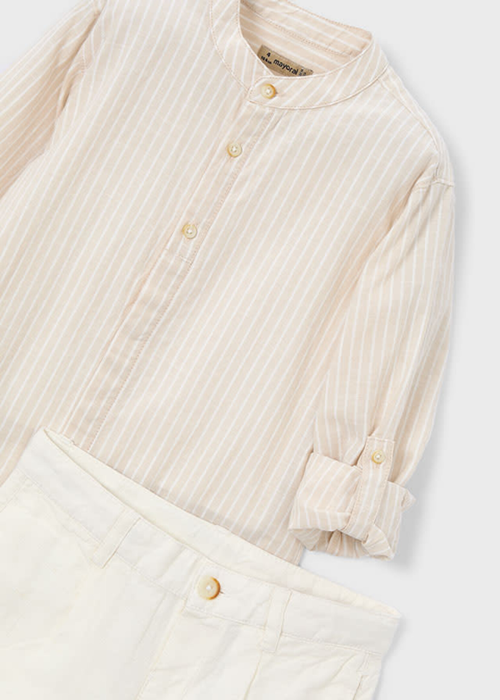 Mayoral Mayoral Linen shirt beige