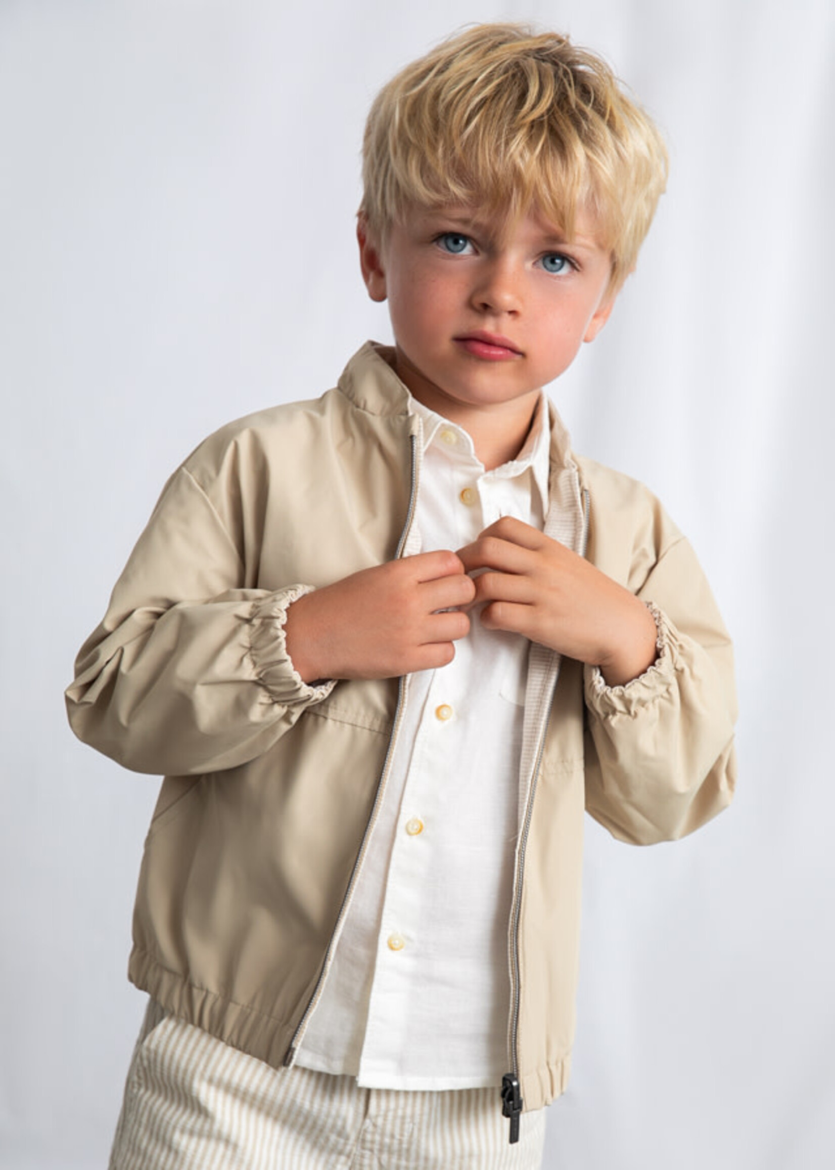 Mayoral Mayoral Reversible linen windbreaker oat - 26 03444