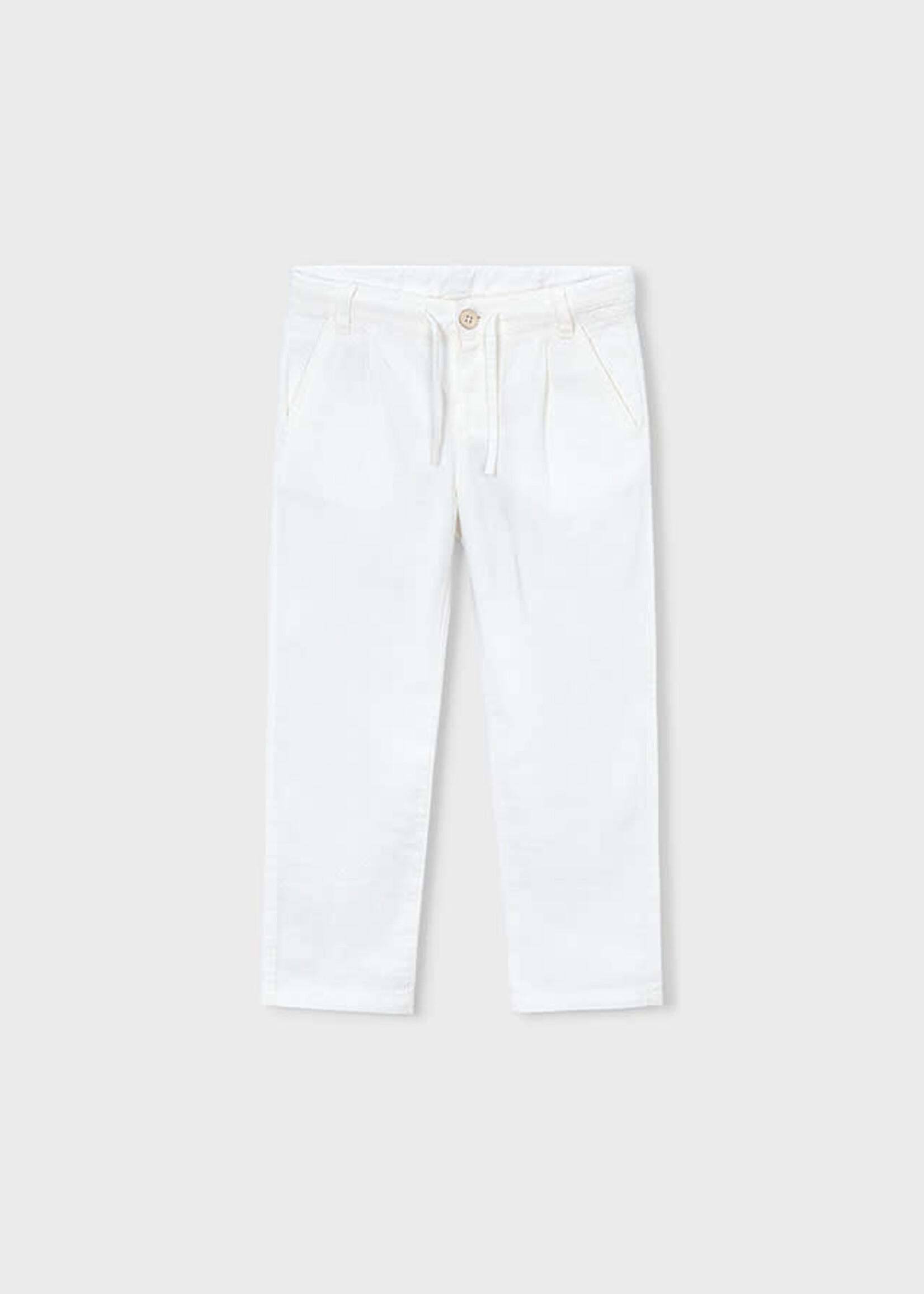 Mayoral Mayoral Linen pants Cream - 26 03576