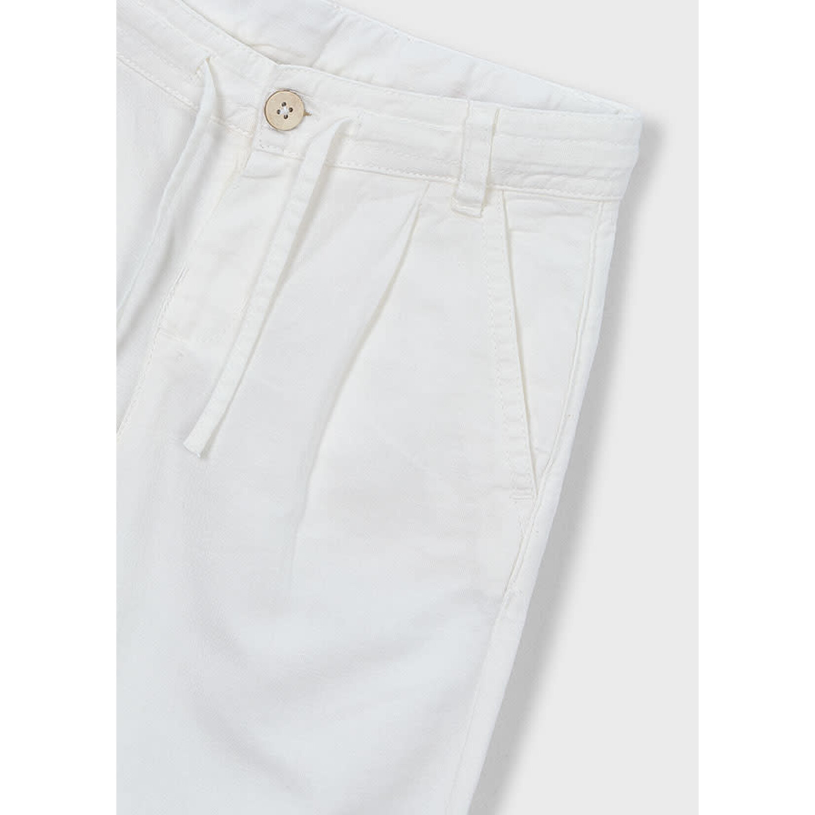 Mayoral Mayoral Linen pants Cream - 26 03576