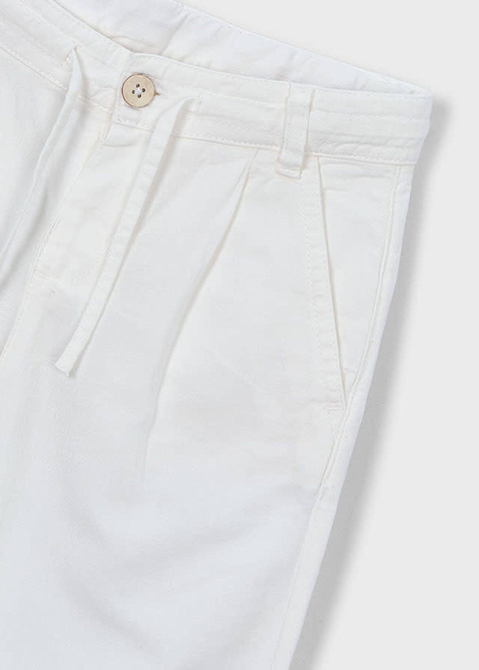 Mayoral Mayoral Linen pants Cream - 26 03576