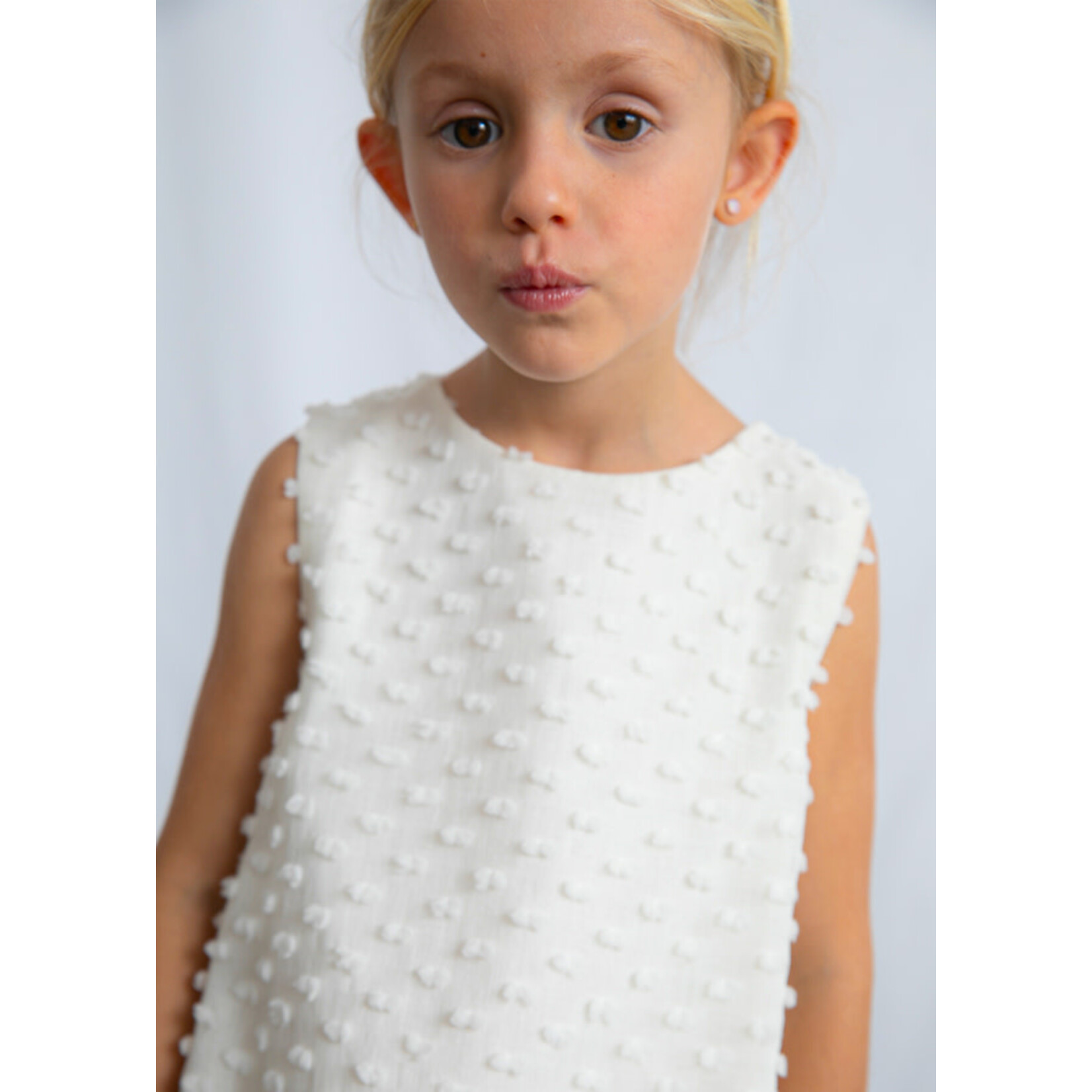 Mayoral Mayoral Swiss dot dress Bone - 26 03911