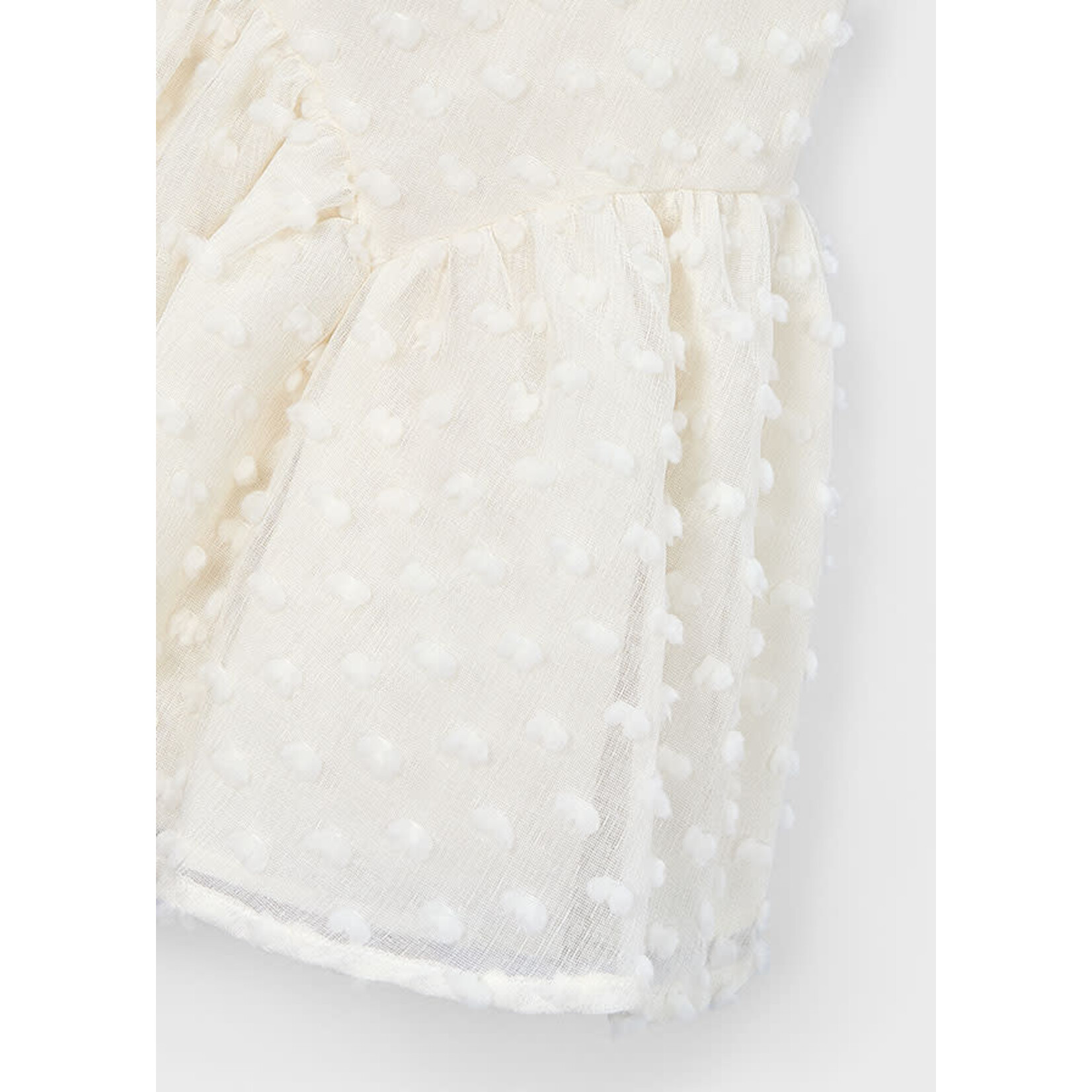 Mayoral Mayoral Swiss dot dress Bone - 26 03911