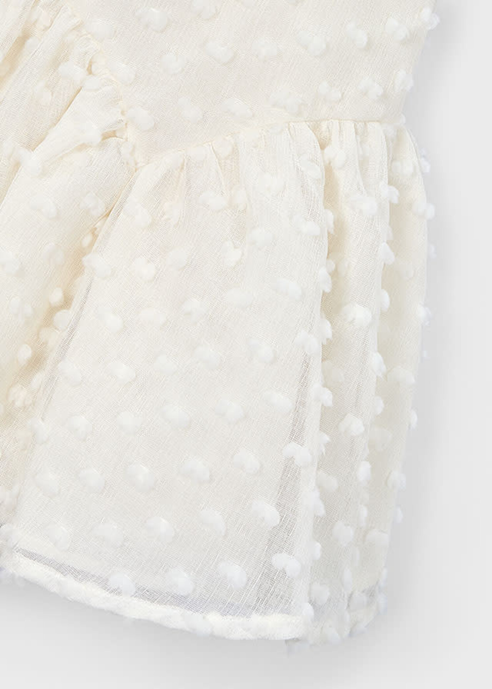 Mayoral Mayoral Swiss dot dress Bone - 26 03911