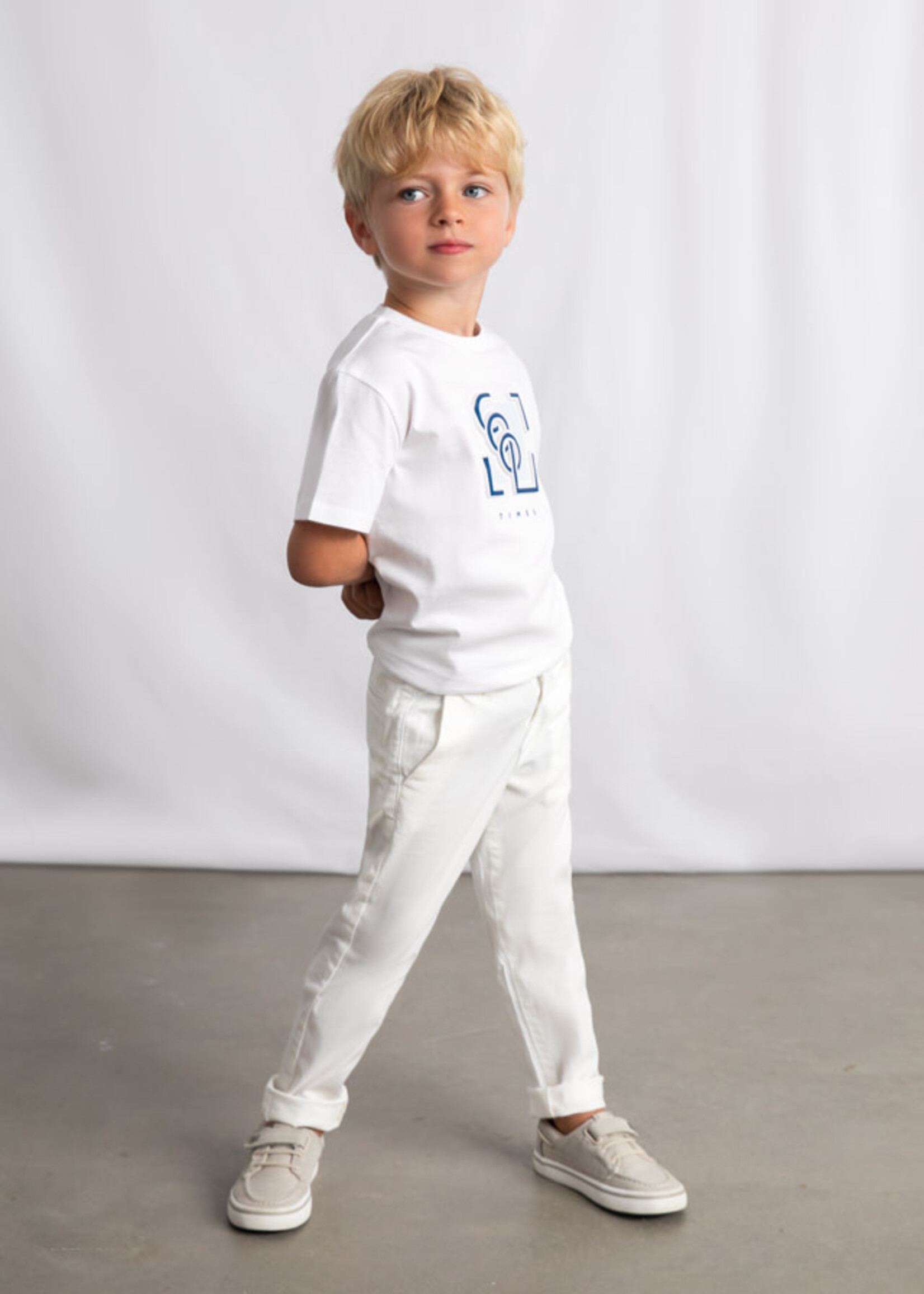 Mayoral Mayoral Twill basic trousers Cream - 26 00512