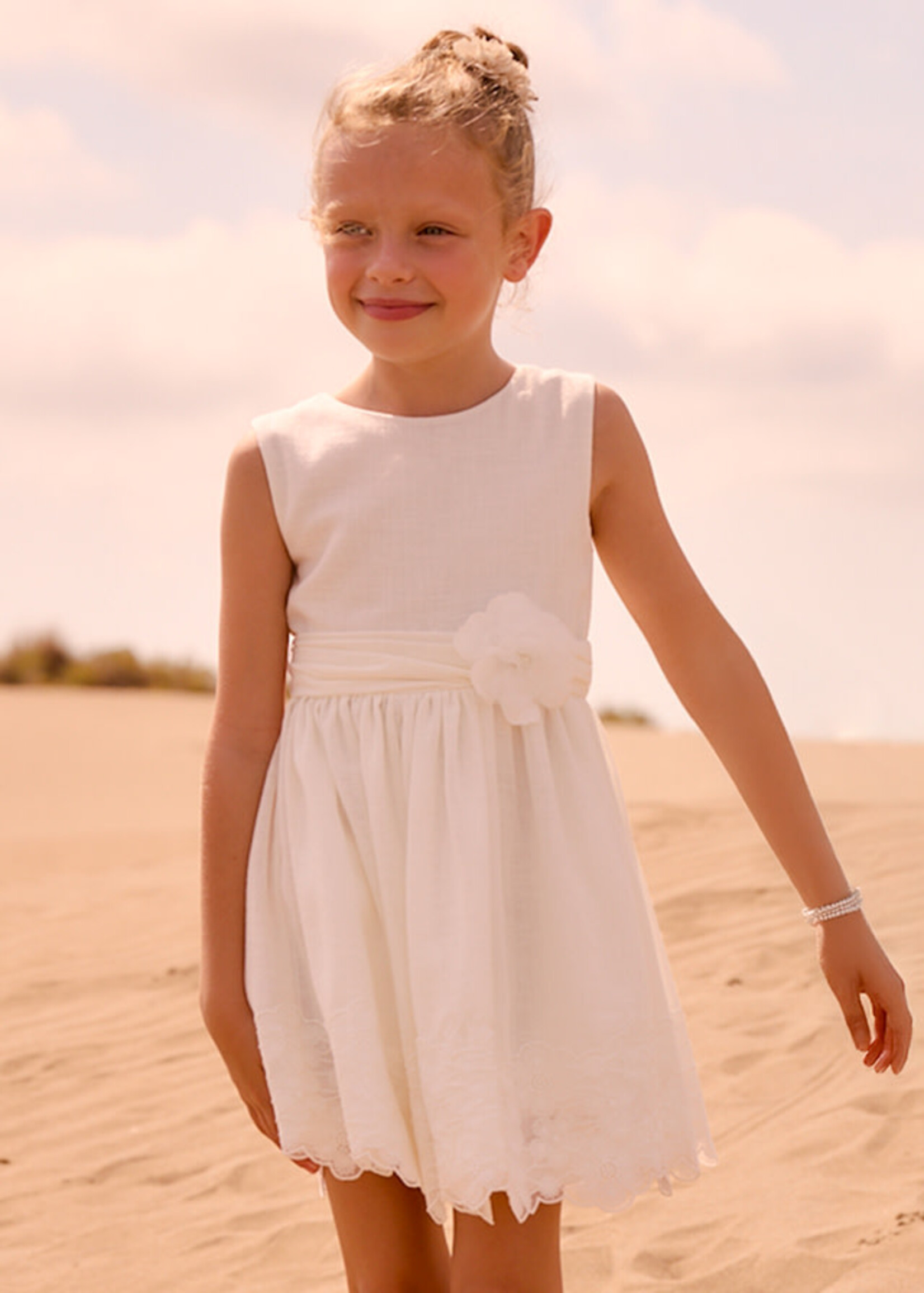 Mayoral Mayoral Dress Natural - 26 03914