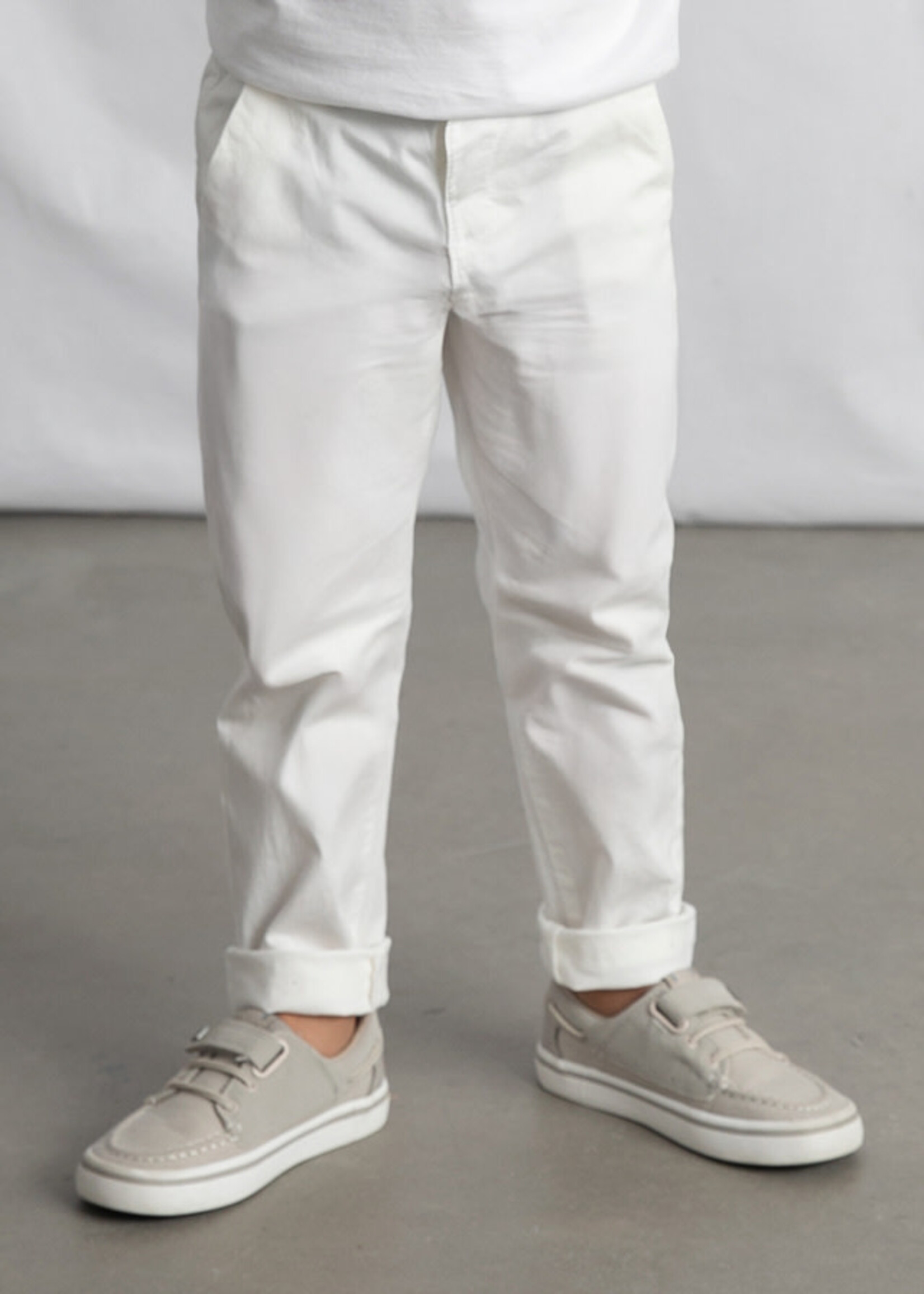 Mayoral Mayoral Twill basic trousers Cream - 26 00512