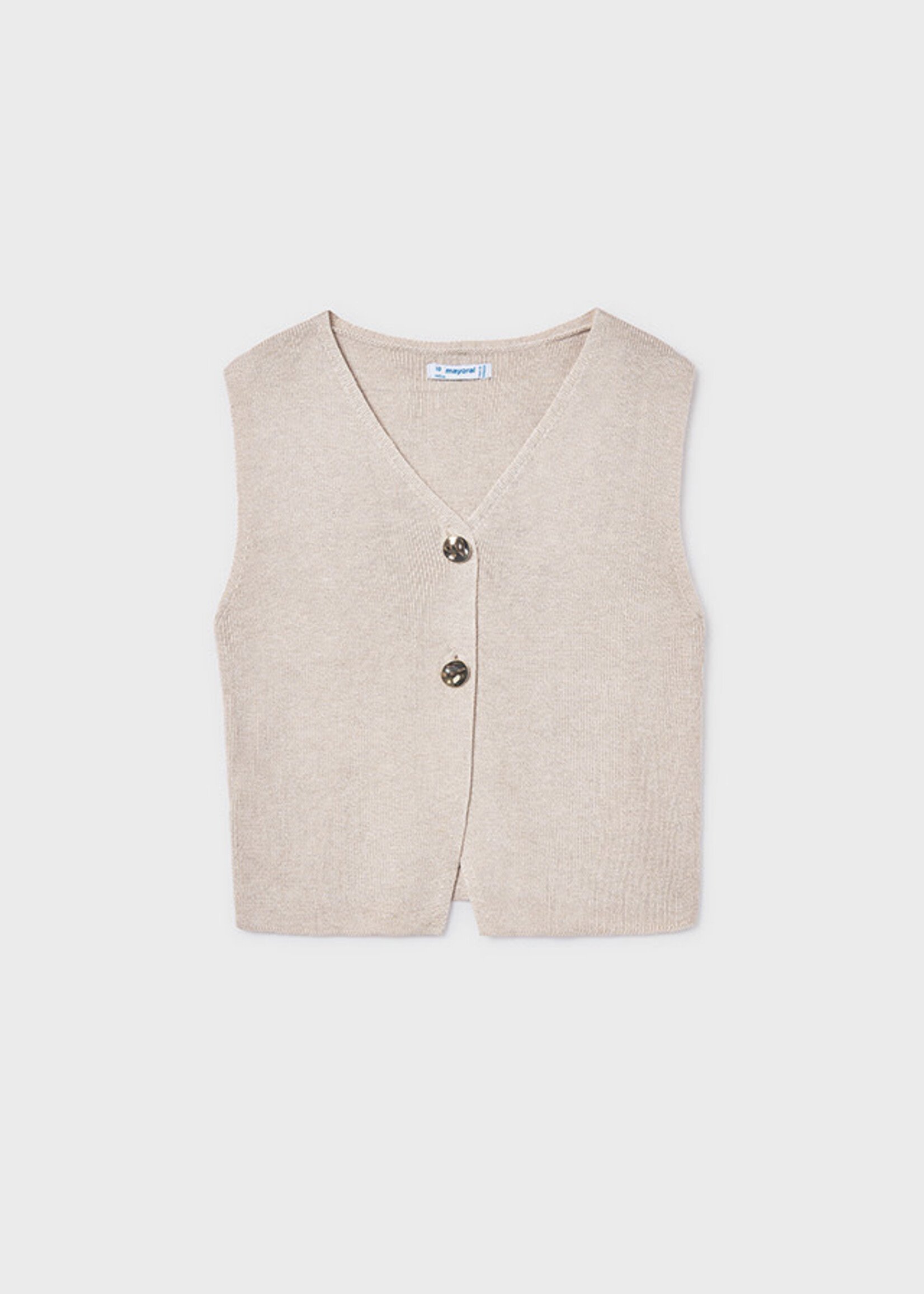 Mayoral Mayoral knit top with buttons Almond - 26 06020
