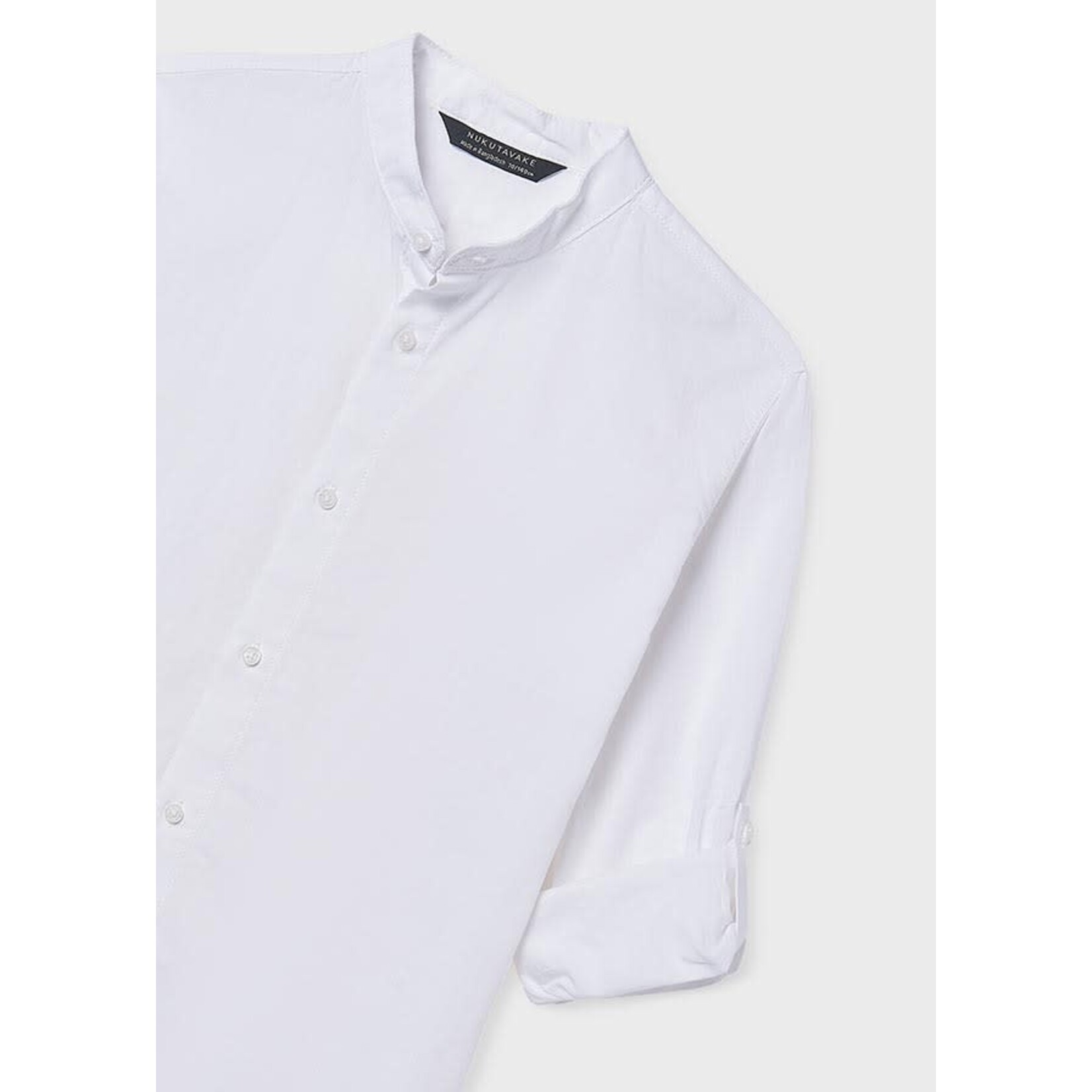 Mayoral Mayoral L/s mao collar shirt White - 26 06176