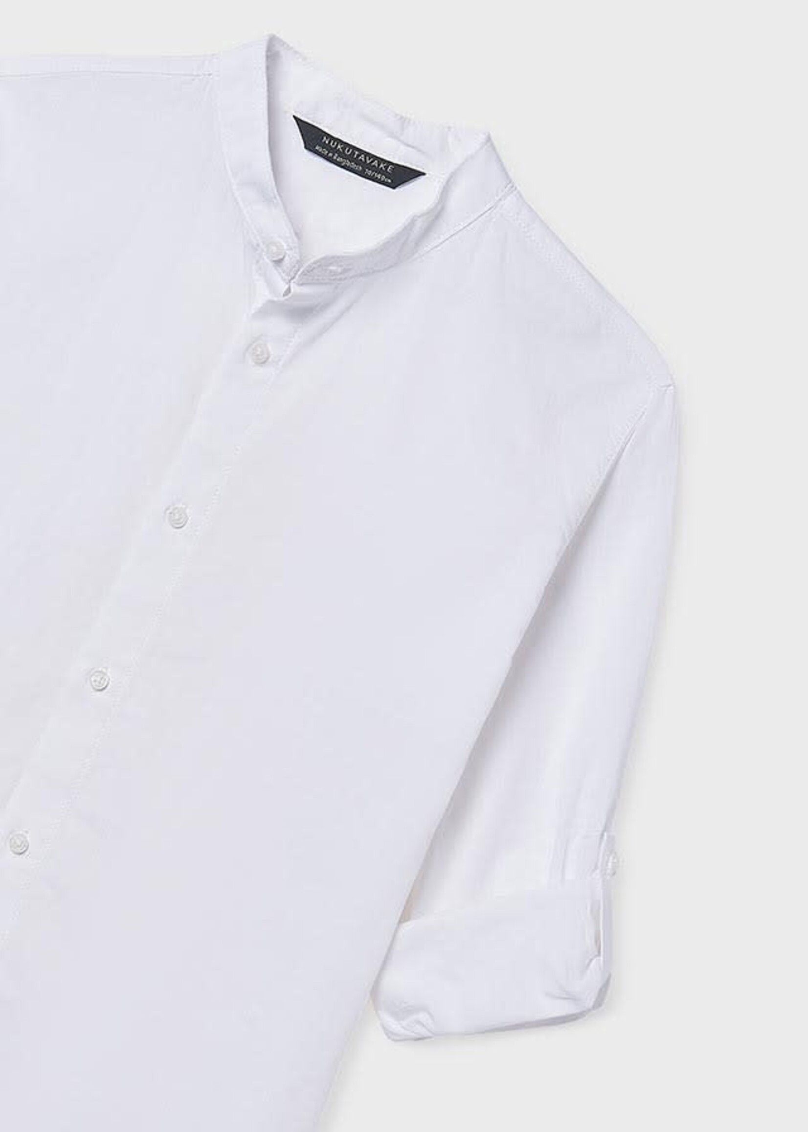 Mayoral Mayoral L/s mao collar shirt White - 26 06176