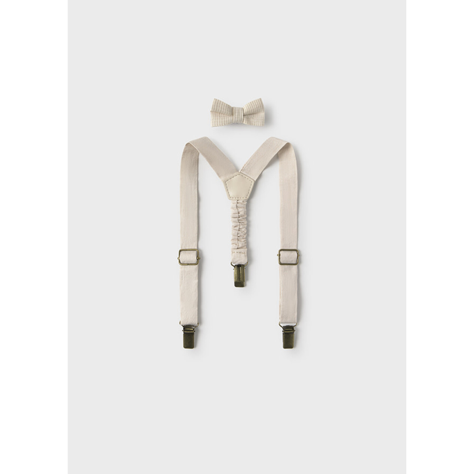 Mayoral Mayoral suspenders and bowtie set oat mixed - 26 10161B