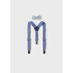 Mayoral Mayoral suspenders and bowtie set Capri blue - 26 10161B