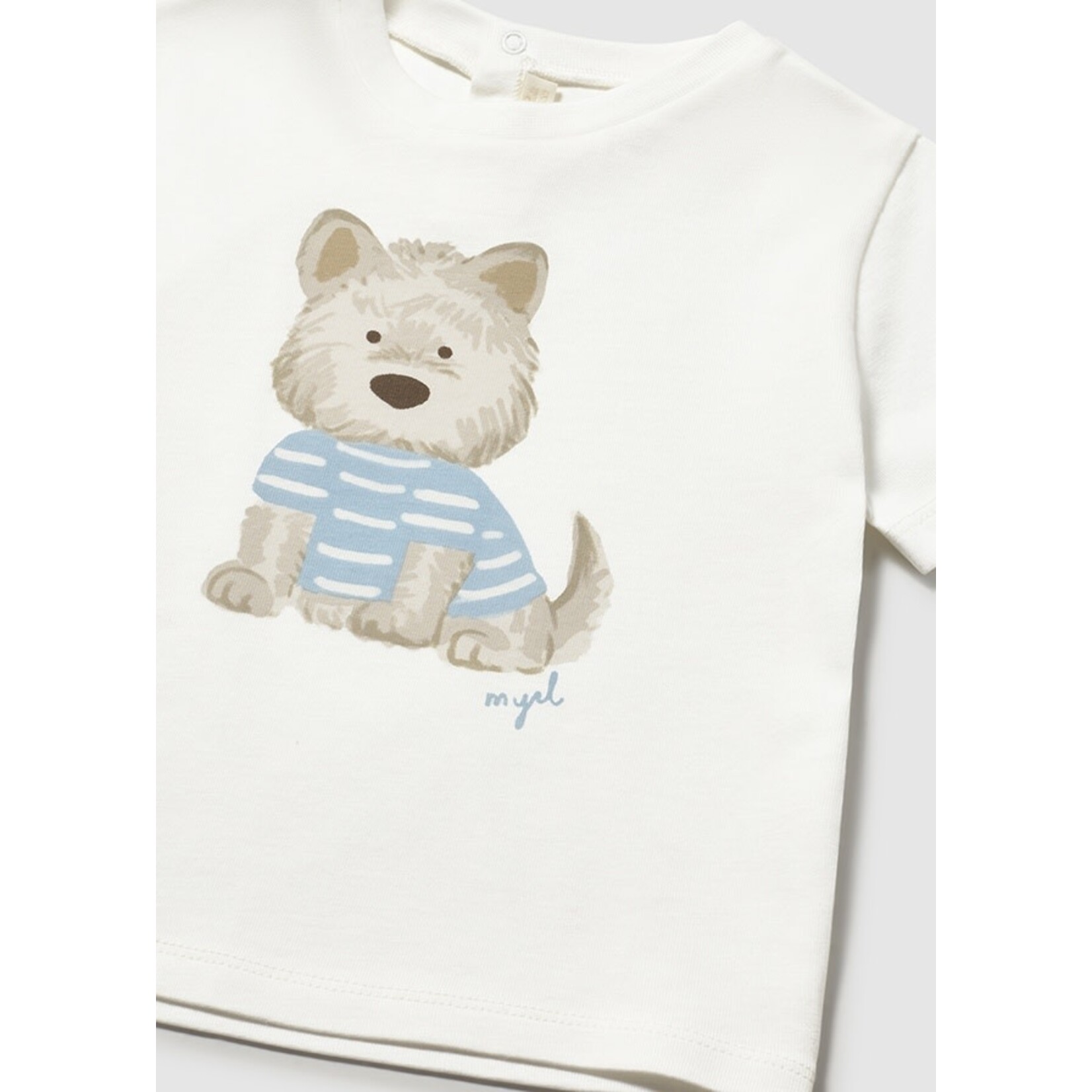 Mayoral Mayoral S/s t-shirt Cream - 26 01001B