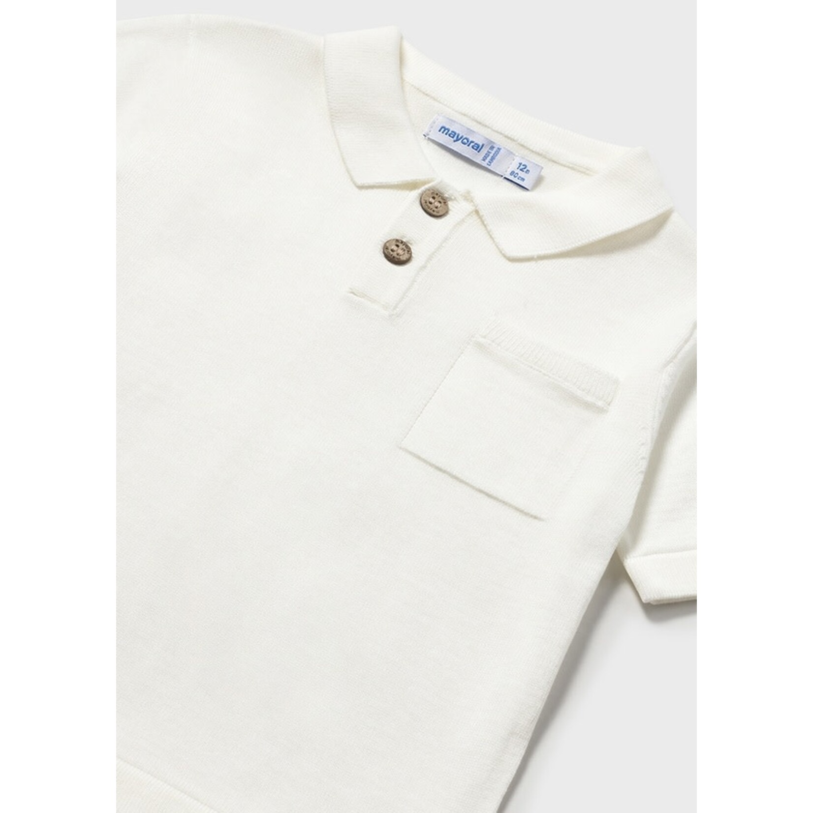 Mayoral Mayoral S/s polo Cream - 26 01109B