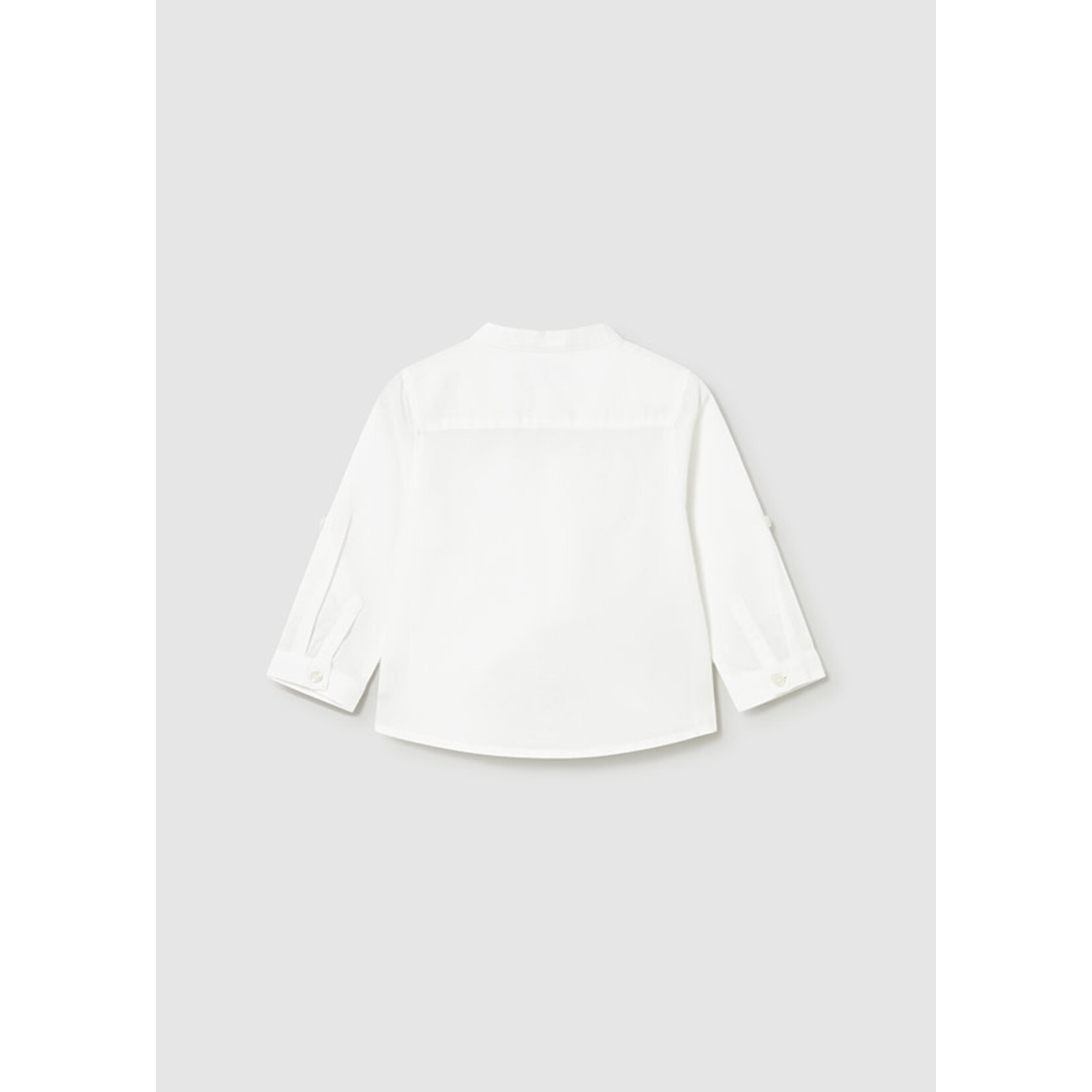 Mayoral Mayoral L/s linen mao shirt White - 26 01116B