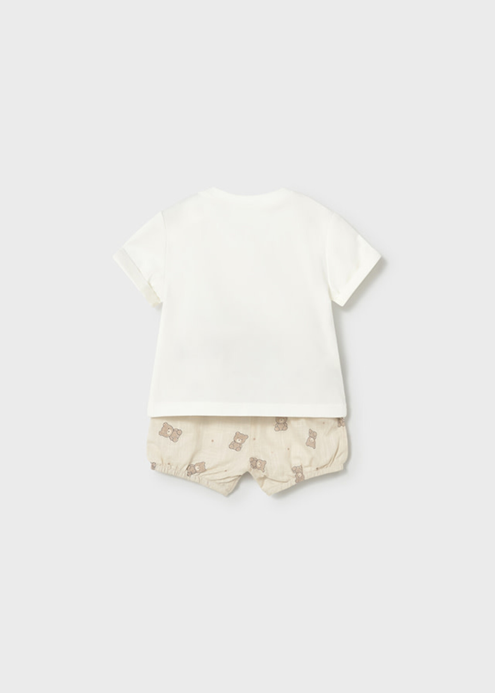 Mayoral Mayoral Shorts and t-shirt set Col. Mole - 26 01274B