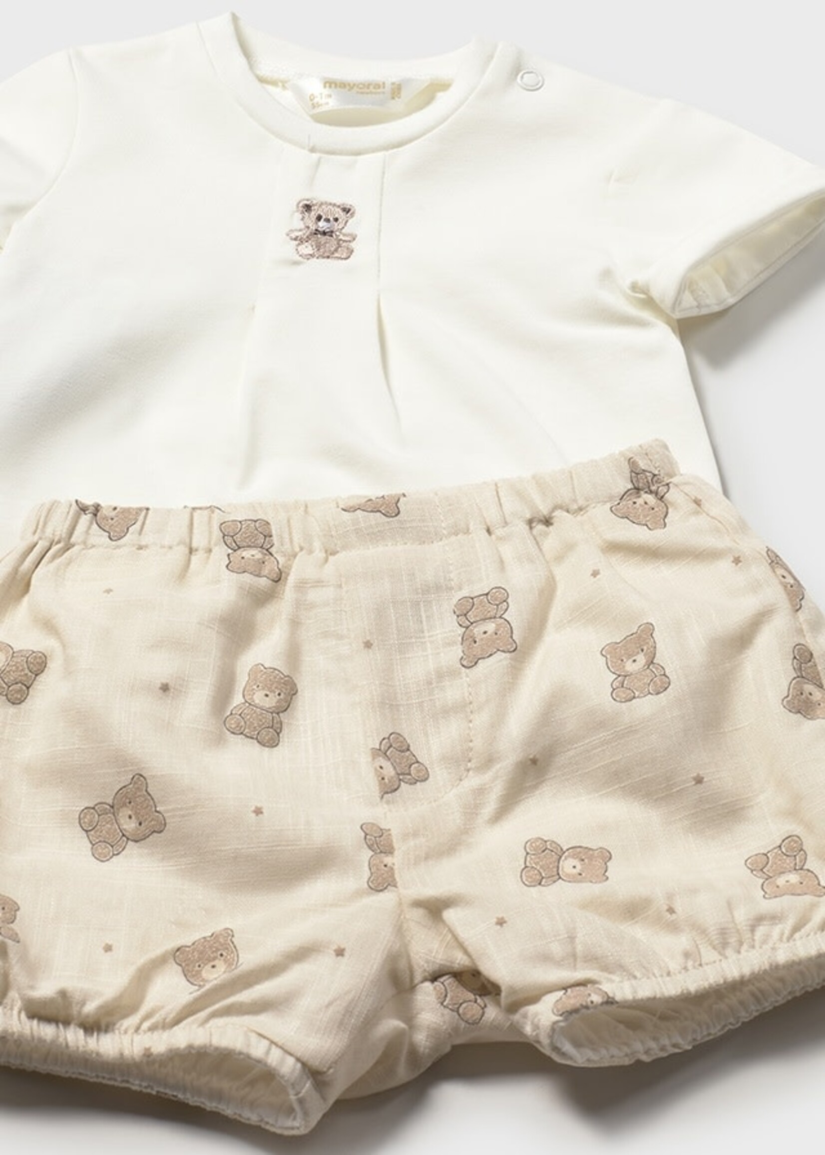 Mayoral Mayoral Shorts and t-shirt set Col. Mole - 26 01274B