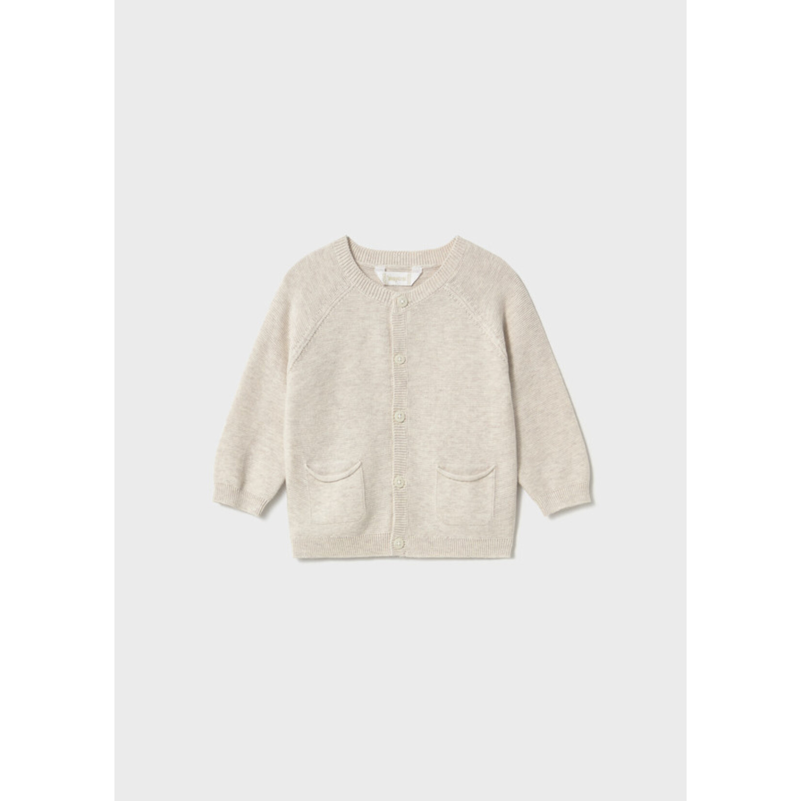 Mayoral Mayoral Knit crew neck cardigan Oat vig - 26 01311B