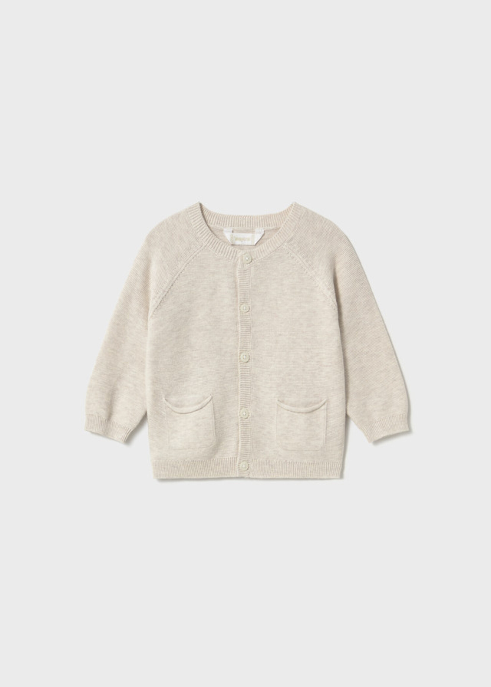 Mayoral Mayoral Knit crew neck cardigan Oat vig - 26 01311B