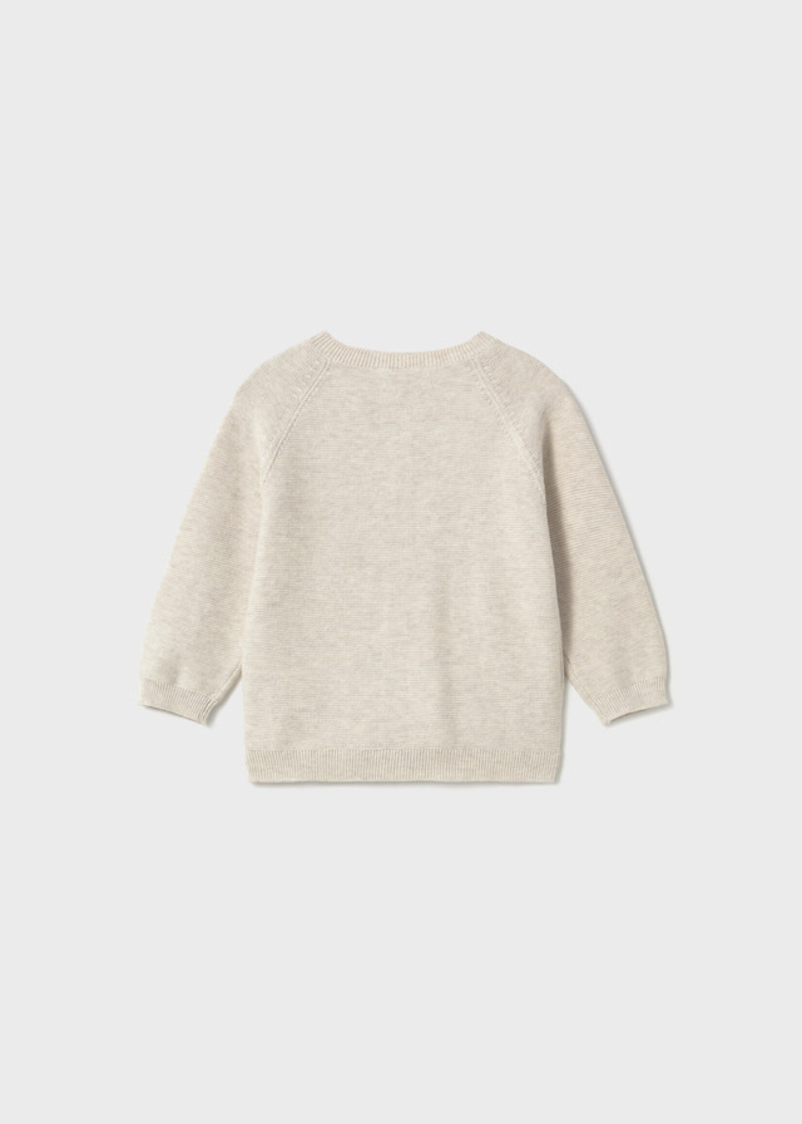 Mayoral Mayoral Knit crew neck cardigan Oat vig - 26 01311B