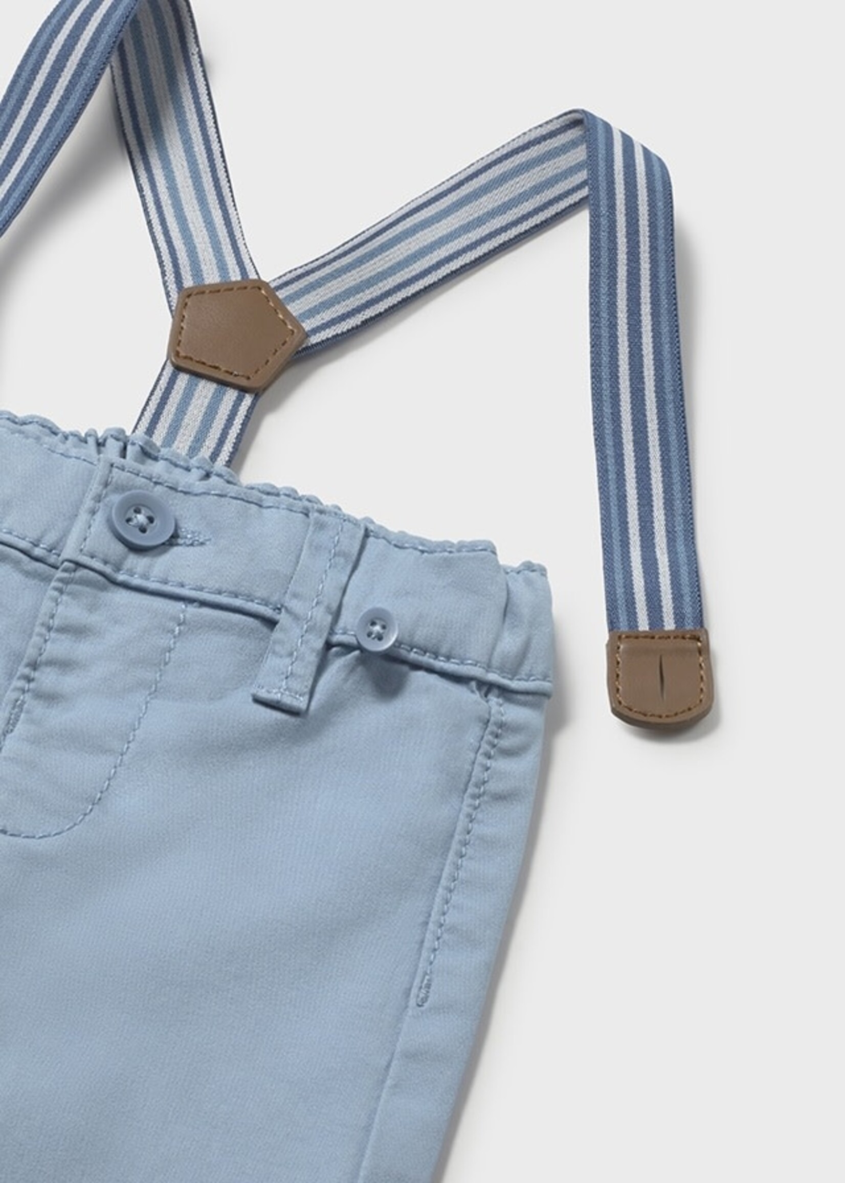 Mayoral Mayoral Pants w/ suspenders Blue - 26 01596B