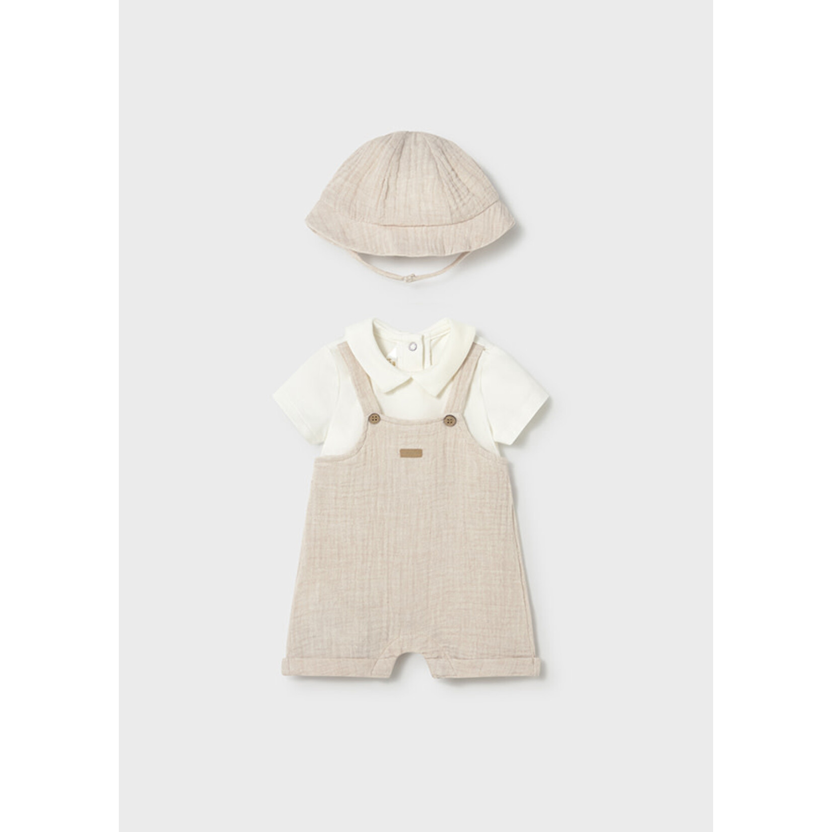 Mayoral Mayoral Short romper Wheat - 26 01651B