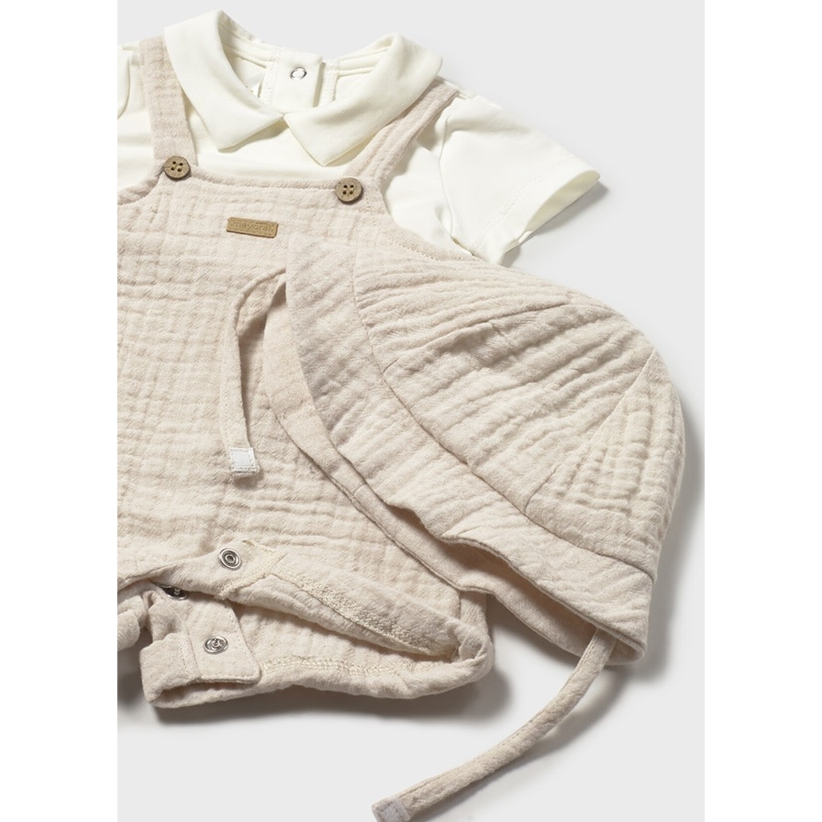 Mayoral Mayoral Short romper Wheat - 26 01651B