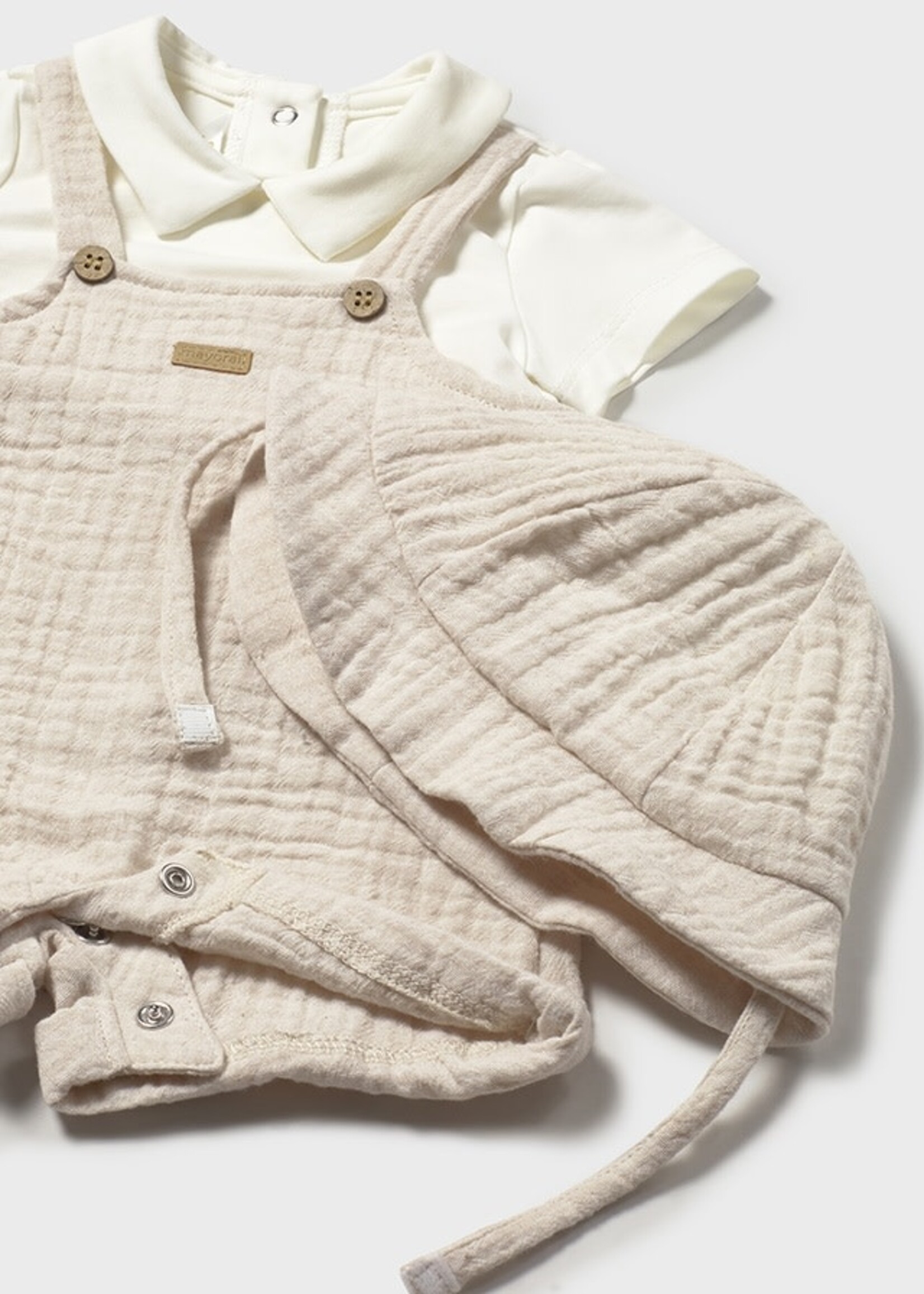 Mayoral Mayoral Short romper Wheat - 26 01651B