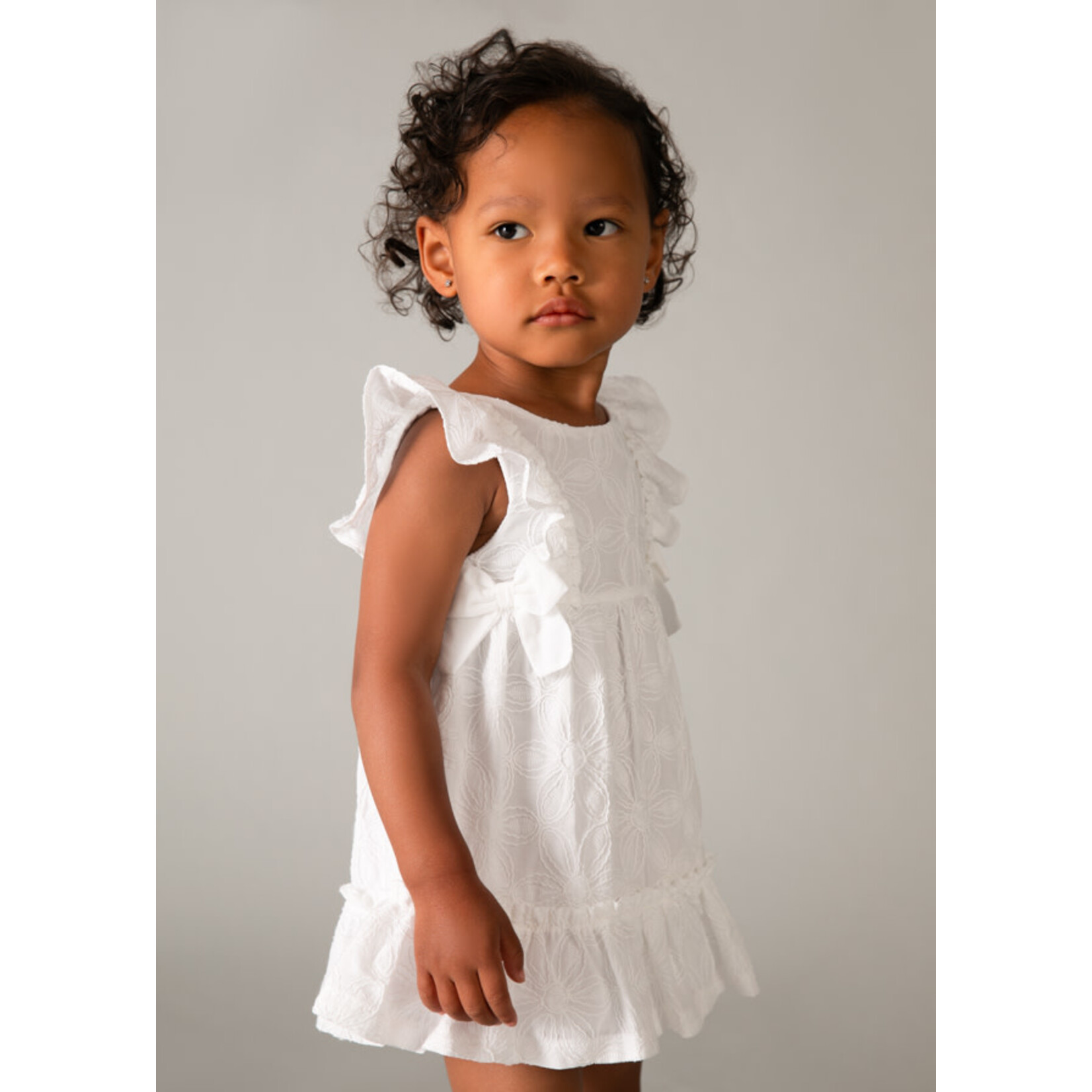 Mayoral Mayoral Embroidered dress White - 26 01915B