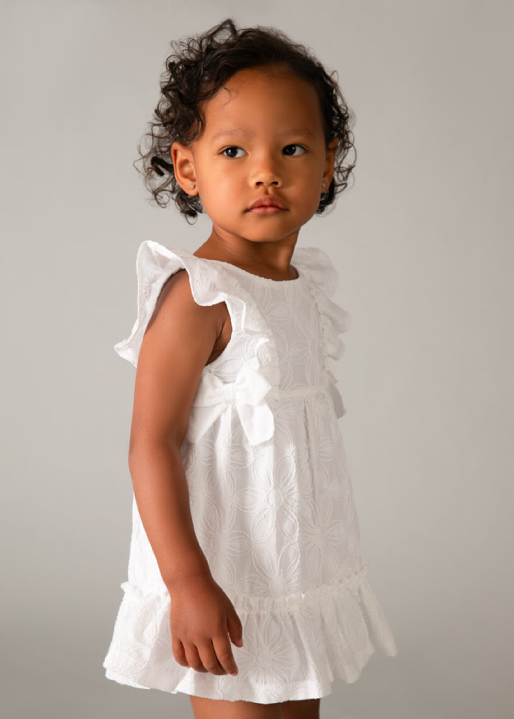 Mayoral Mayoral Embroidered dress White - 26 01915B