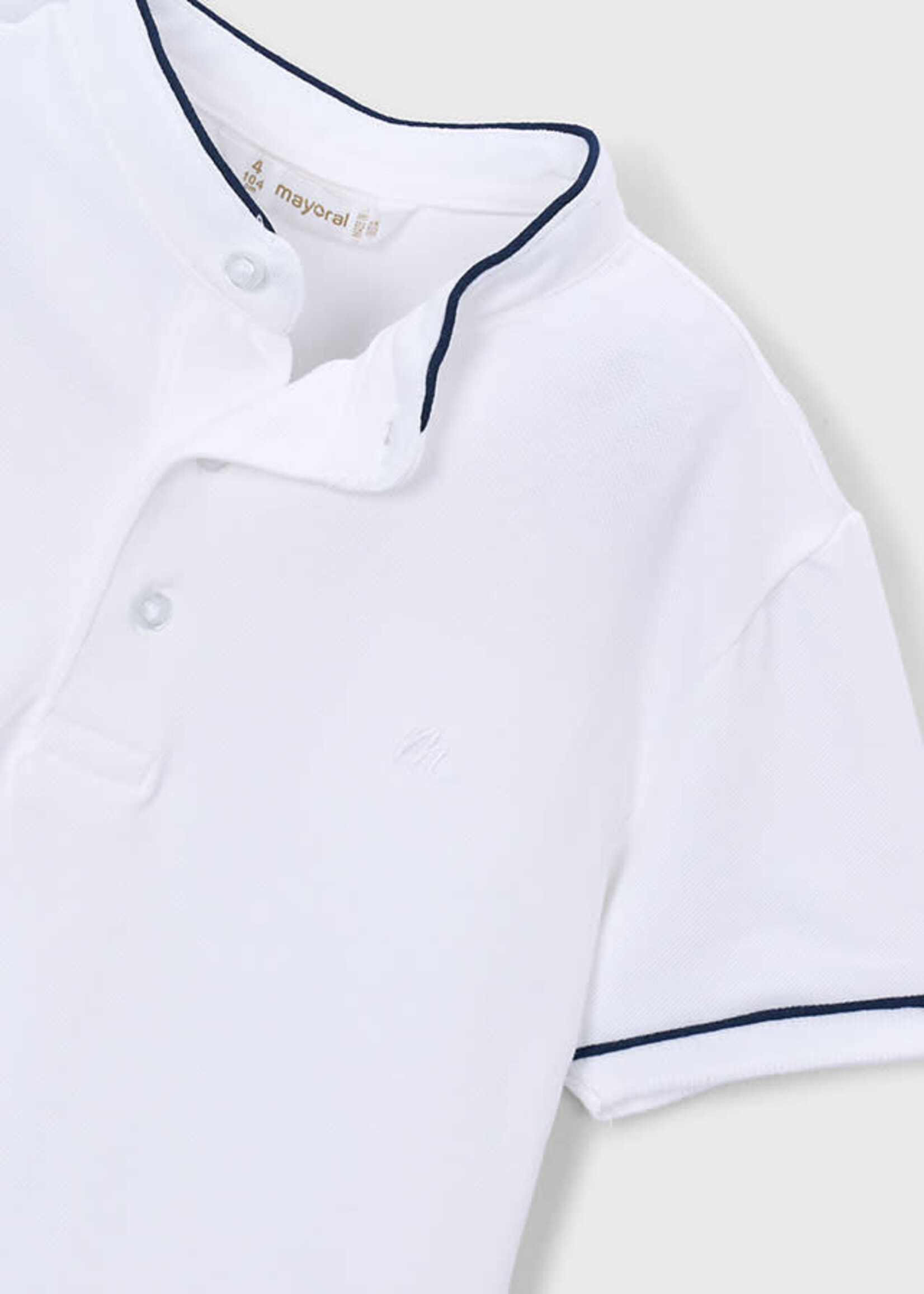 Mayoral Mayoral Polo s/s mao neck White - 26 03102