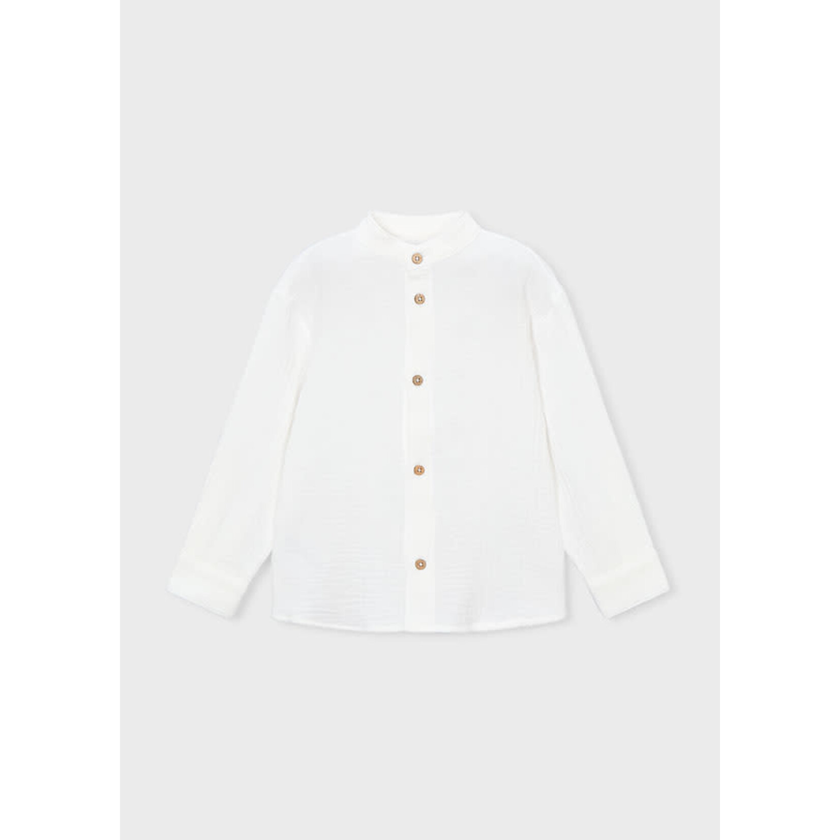 Mayoral Mayoral L/s buttondown shirt Cream - 26 03120