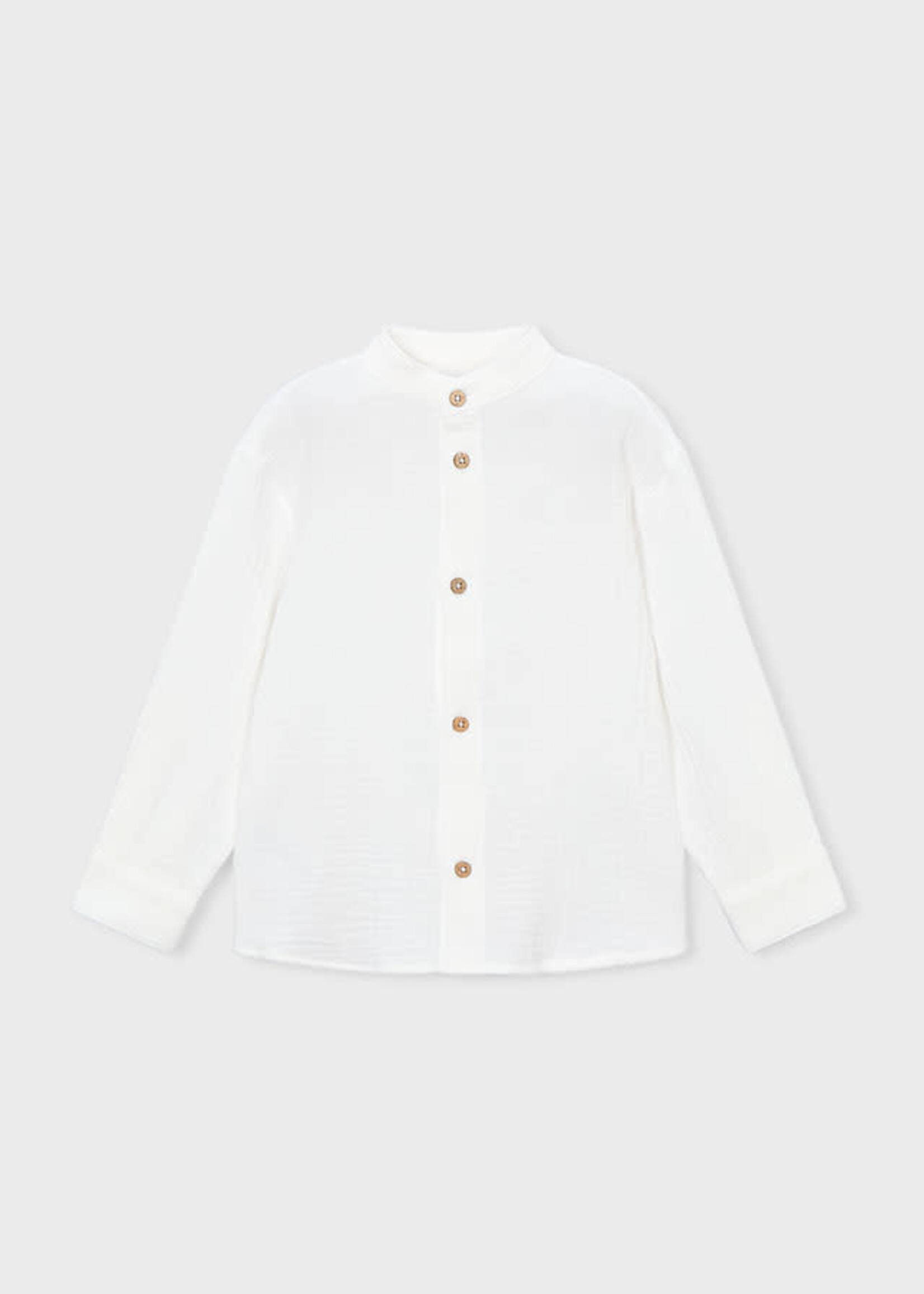 Mayoral Mayoral L/s buttondown shirt Cream - 26 03120