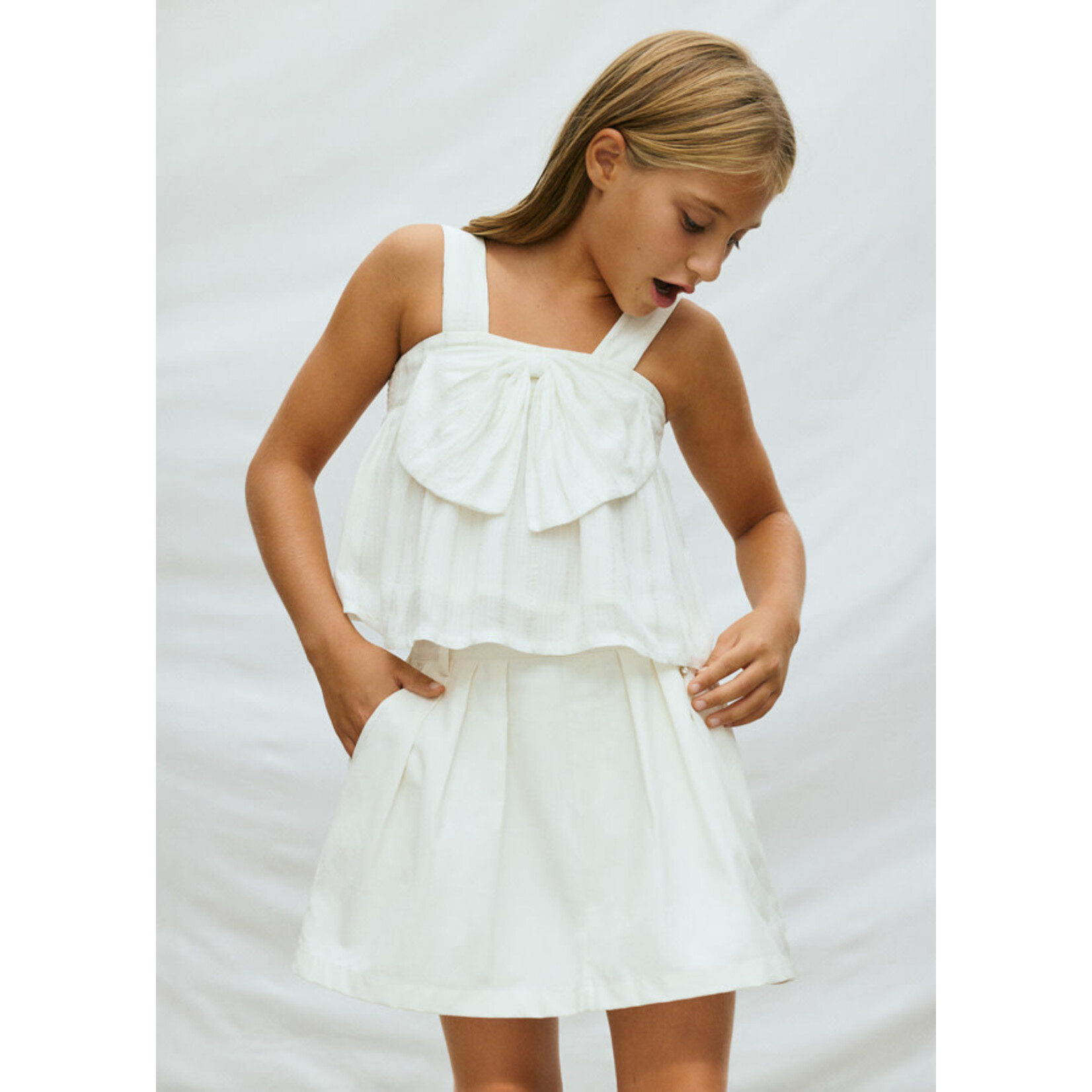 Mayoral Mayoral Gabardine skort Natural - 26 06902