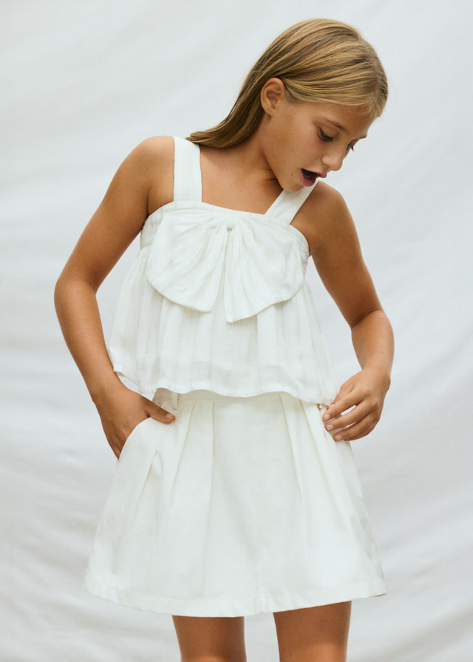 Mayoral Mayoral Gabardine skort Natural - 26 06902