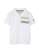 Boss Boss POLO MET KORTE MOUWEN J52100 WIT