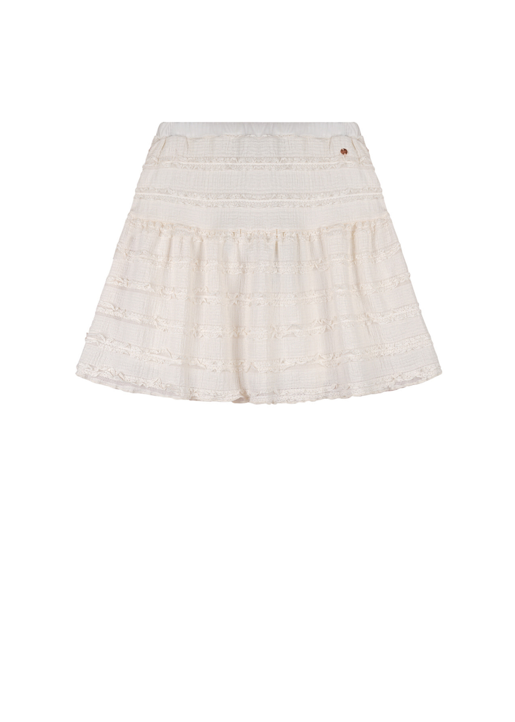 Nobell Nobell Nika ruffled skirt Q502-3700 Pearled Ivory