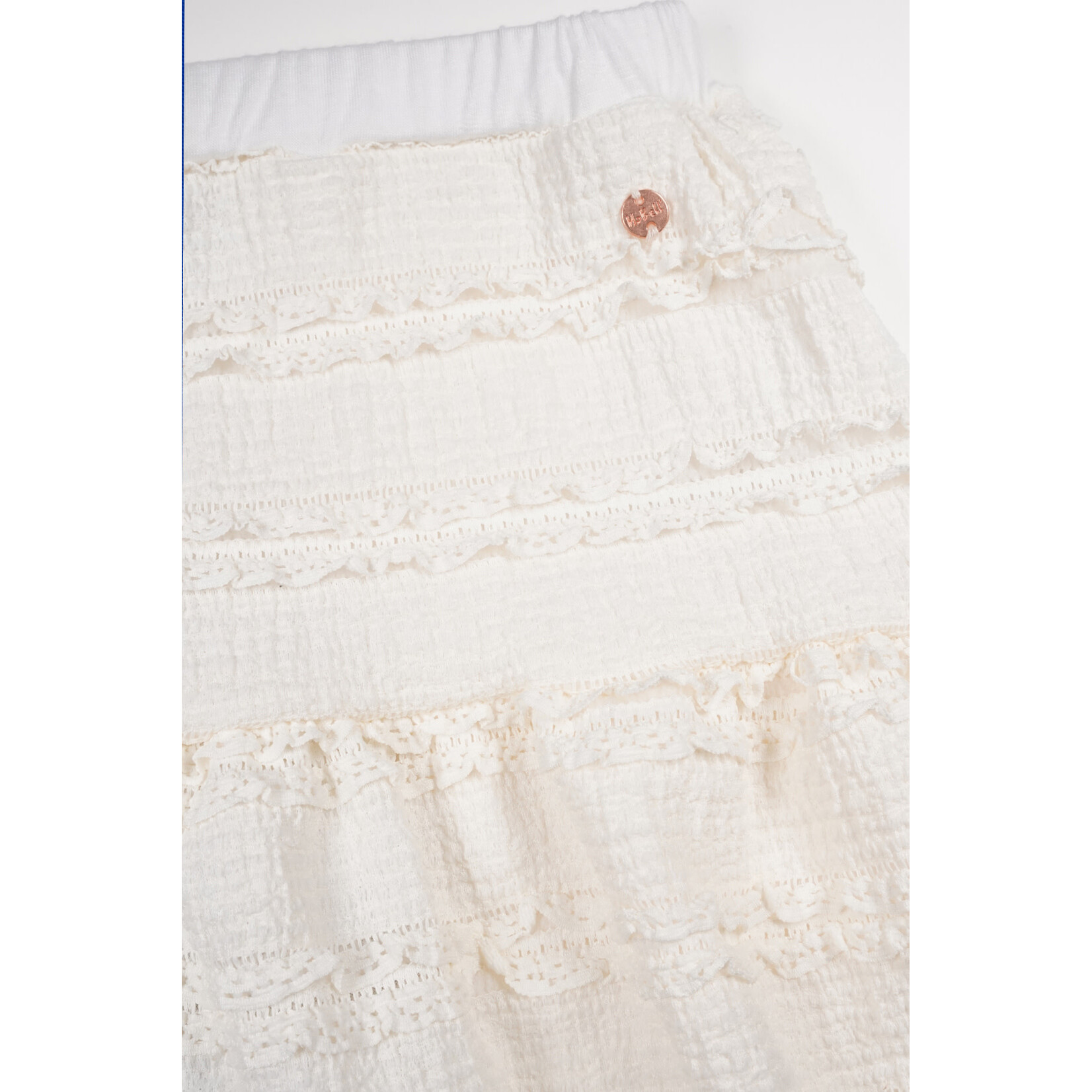 Nobell Nobell Nika ruffled skirt Q502-3700 Pearled Ivory