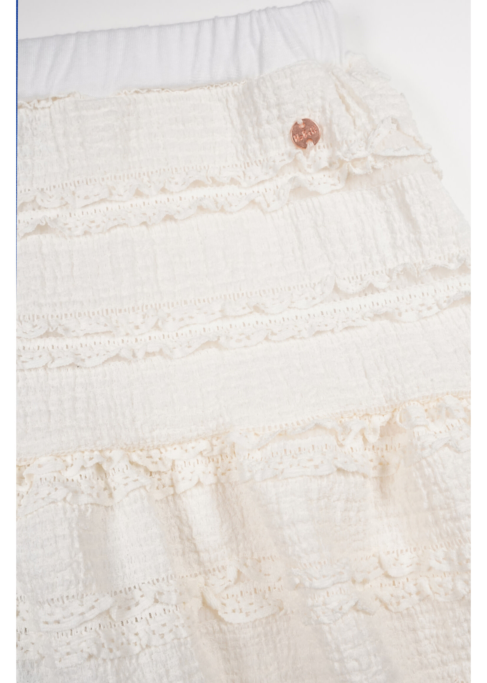 Nobell Nobell Nika ruffled skirt Q502-3700 Pearled Ivory