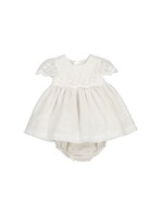 Mayoral Mayoral Embroidered tulle dress Natural - 24 01826