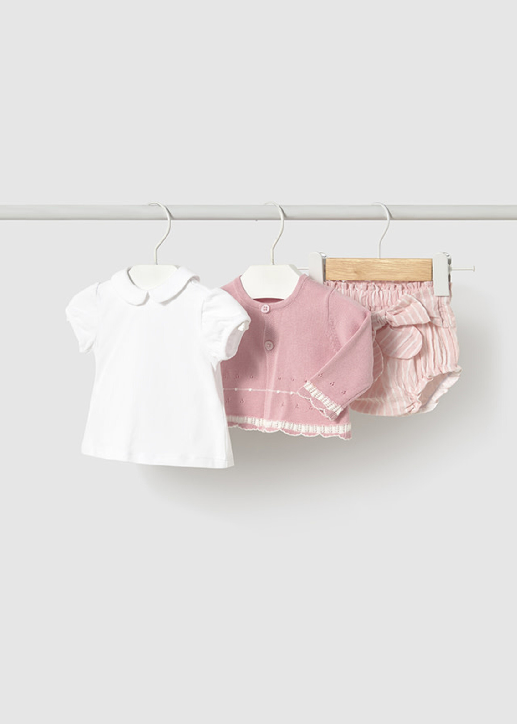 Mayoral Mayoral Short and jacket set Baby Rose - 25 01254