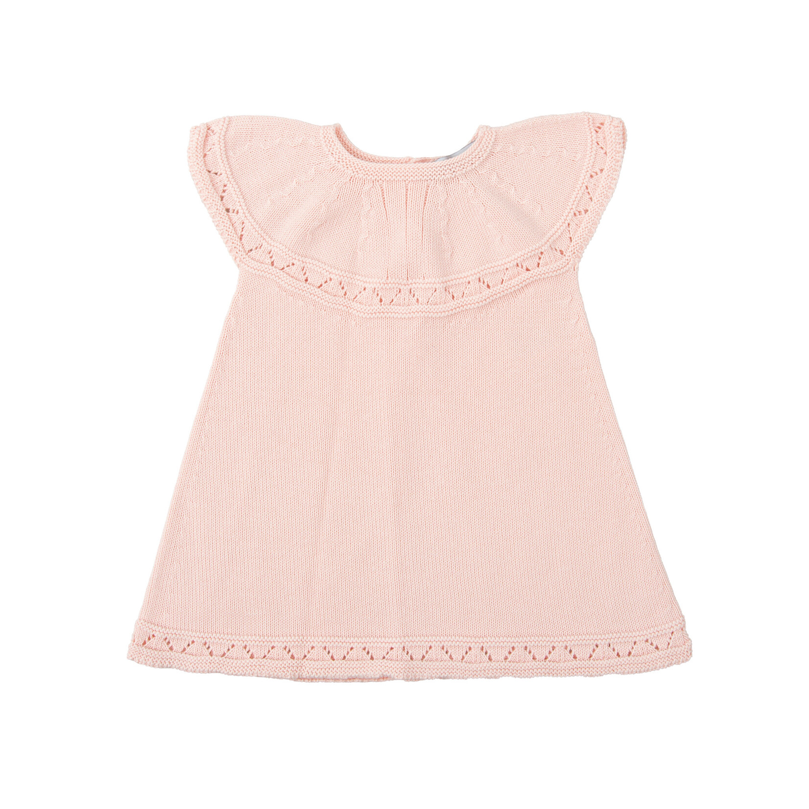 Babidu Babidu GIRLS KNITTED 100% COTTON DRESS PINK-90316