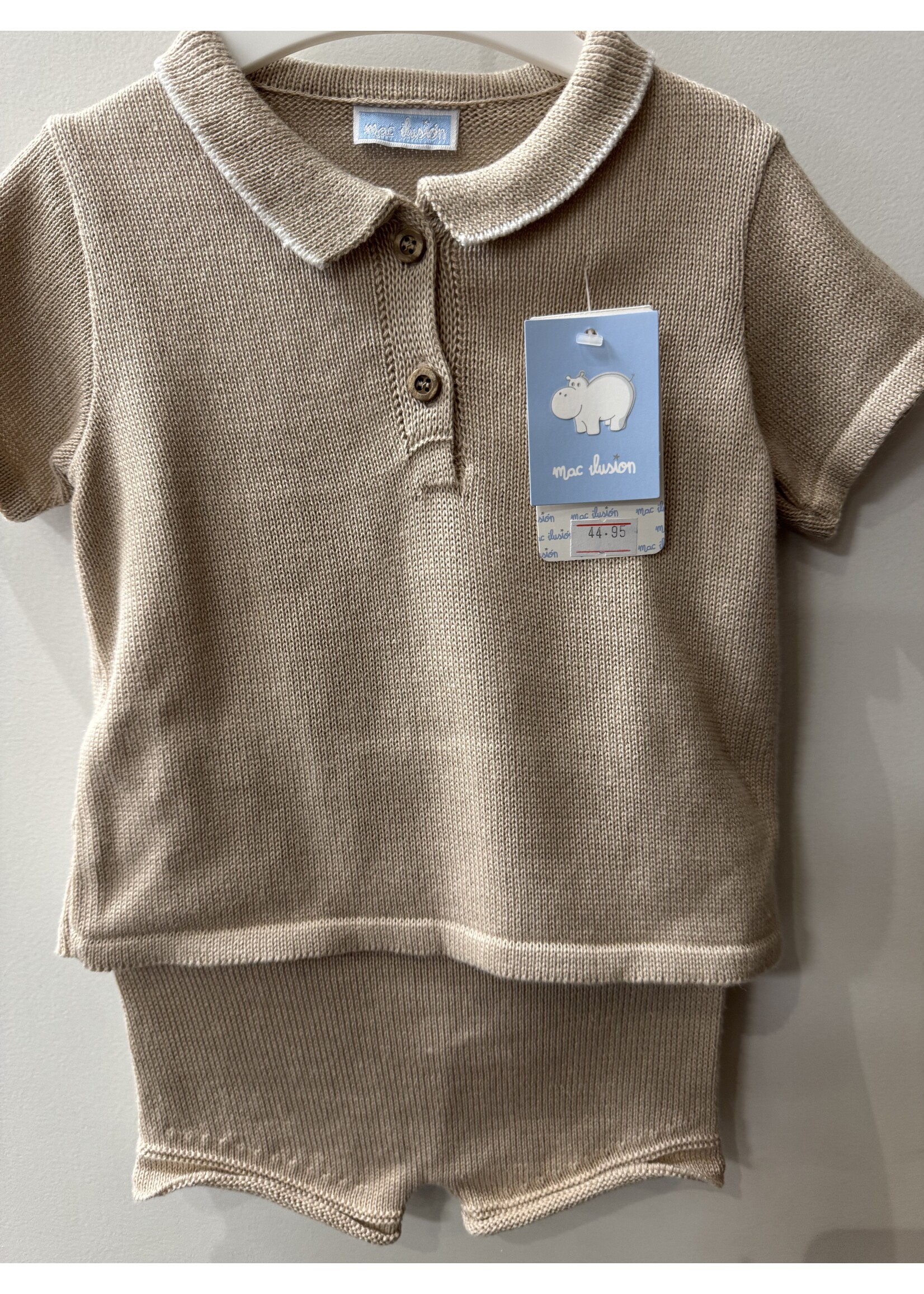 Mac Ilusion Mac Ilusion Jersey polo y pantaloncito punto CALA MORAIG SafariB