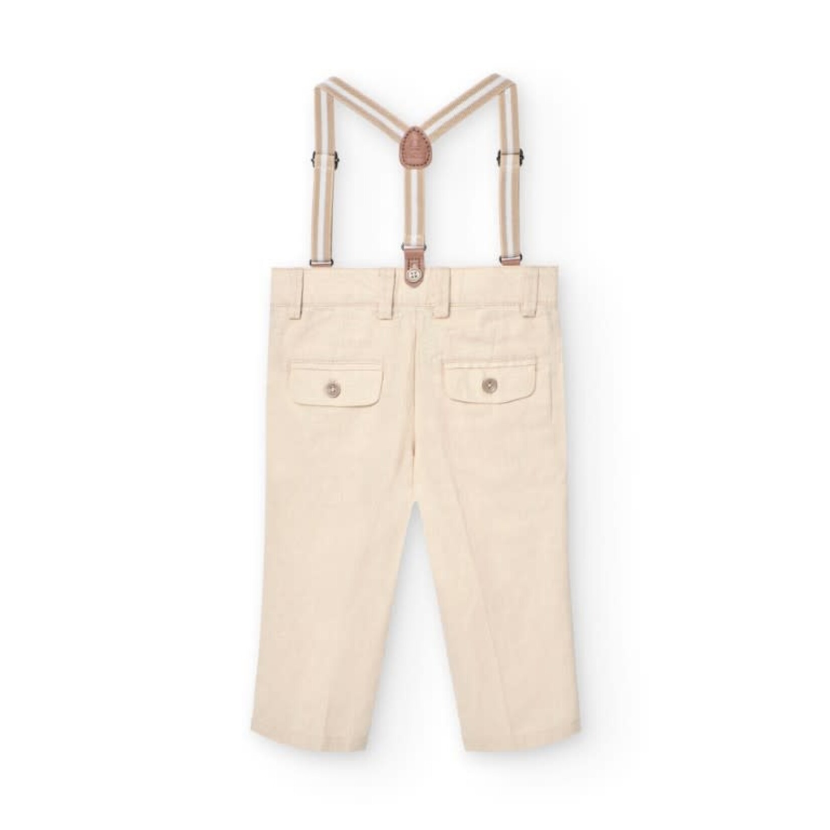 Boboli Boboli Linen trousers for baby -BCI saber 711021B