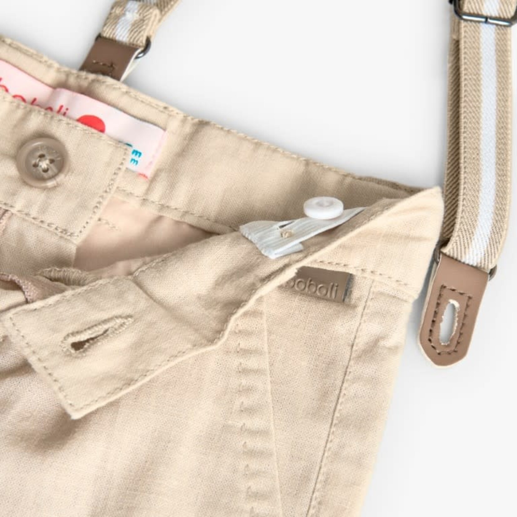 Boboli Boboli Linen trousers for baby -BCI saber 711021B